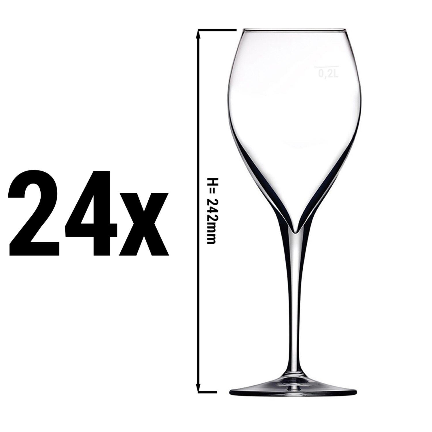 (24 Stück) Rotweinglas - PERCEPTION - 445ml