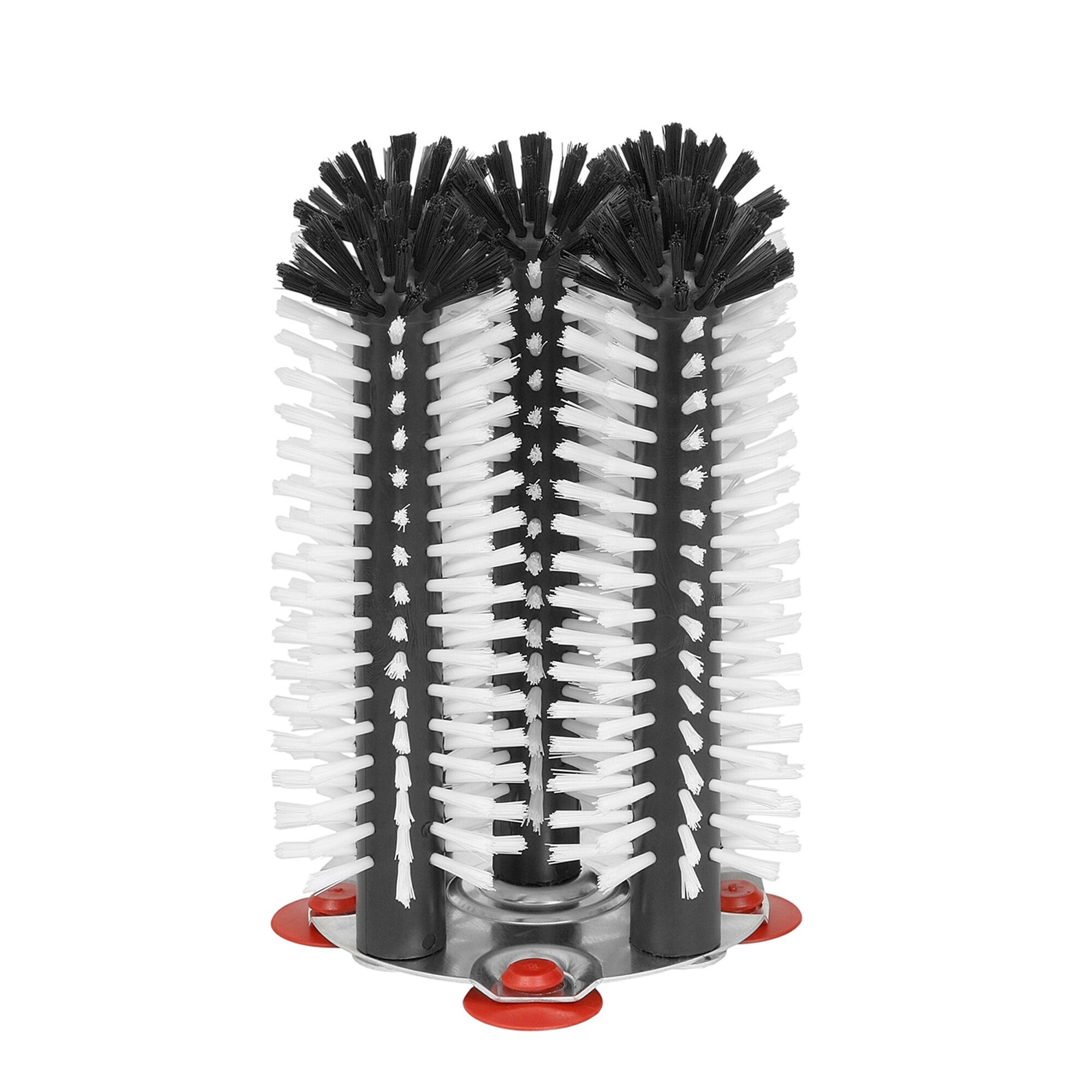 (2 pièces) FUCHS | DELFIN® Brosse à vaisselle en verre - 5x240mm - avec plaque de base en métal - ronde