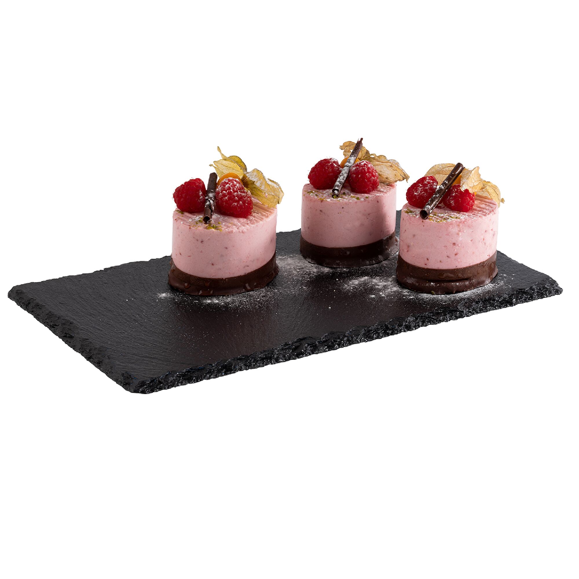 (6 pcs) Plateau en ardoise naturelle - GN 1/3 - 325x176mm