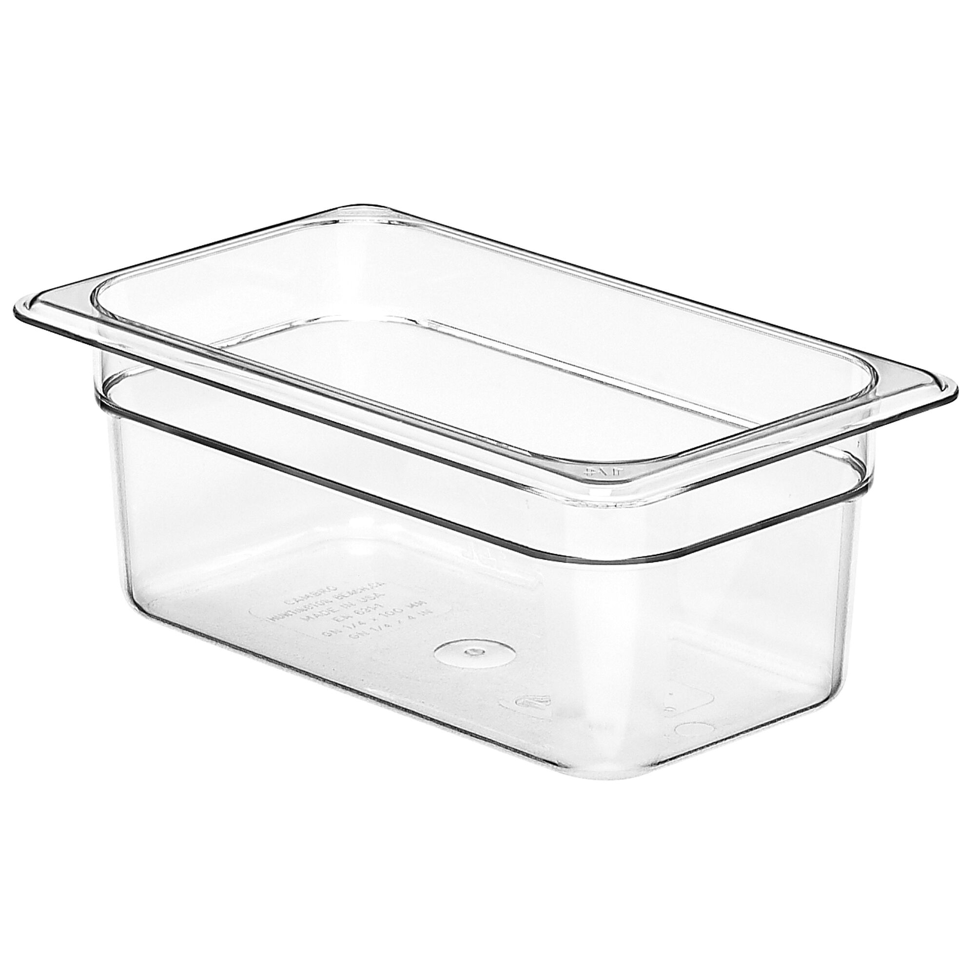 (6 pieces) CAMBRO | Camview® Gastronorm Container - 1/4 - Clear - 100 mm - BPA-free