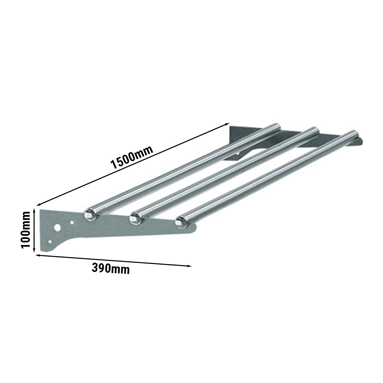 Glissière pour plateaux - KOPENHAGEN - 1500x390x100mm - pour BVI800-4 & BVI800