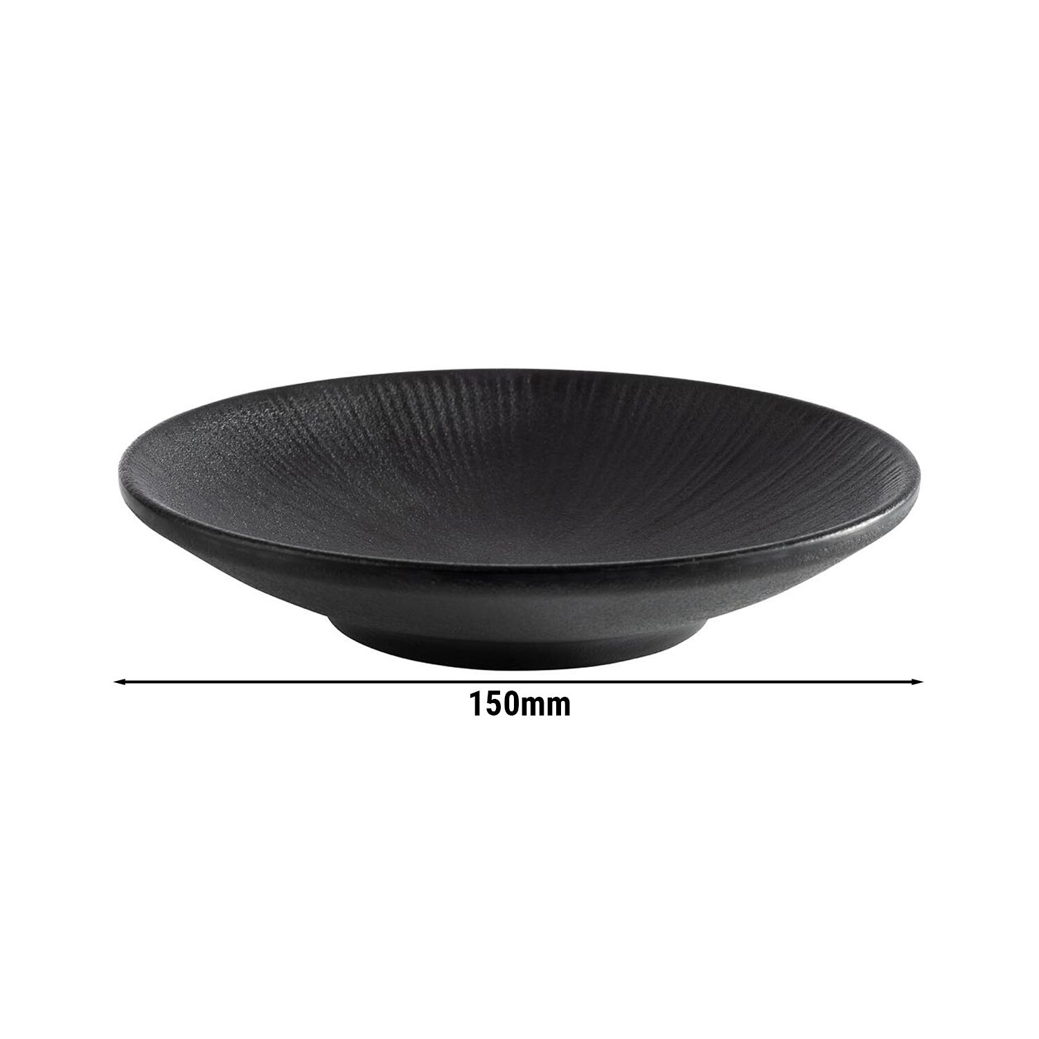 (6 pièces) NERO - Assiette - Mélamine - Ø 150 mm