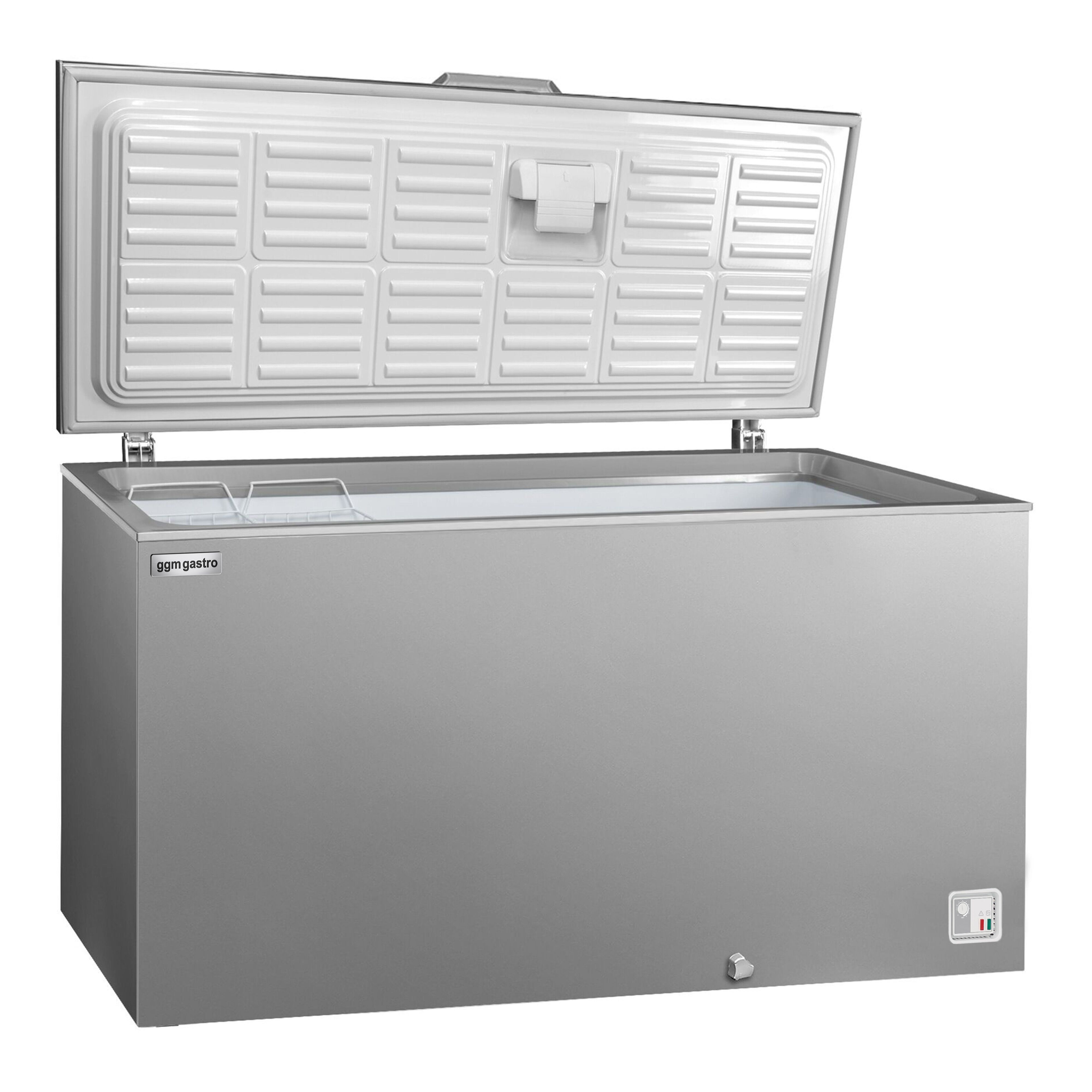 Congélateur coffre - 1500 mm - 466 litres - couvercle en inox - incl. cloison de séparation
