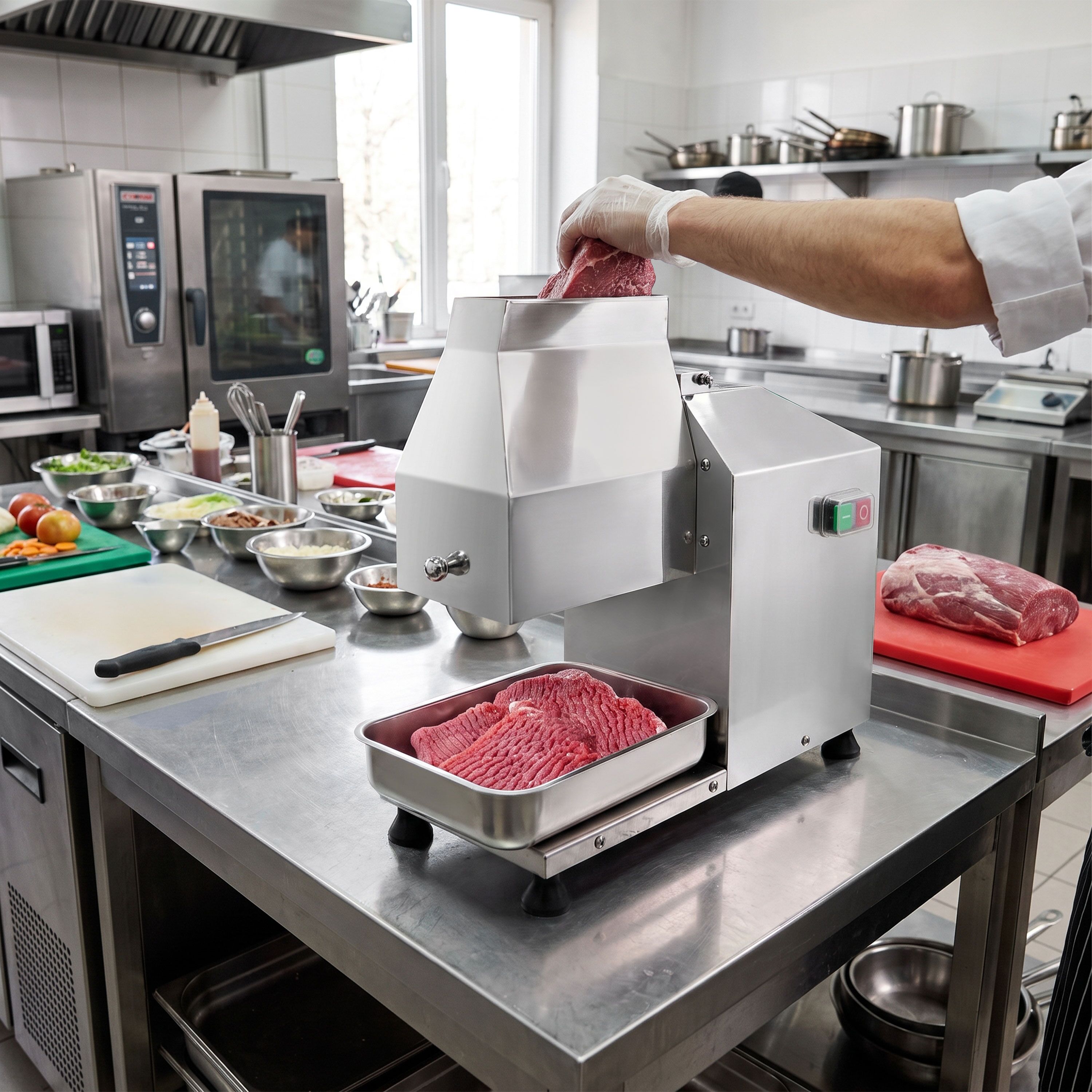 Elektrisk Professionell Mörningsmaskin - rostfritt stål - 350 W