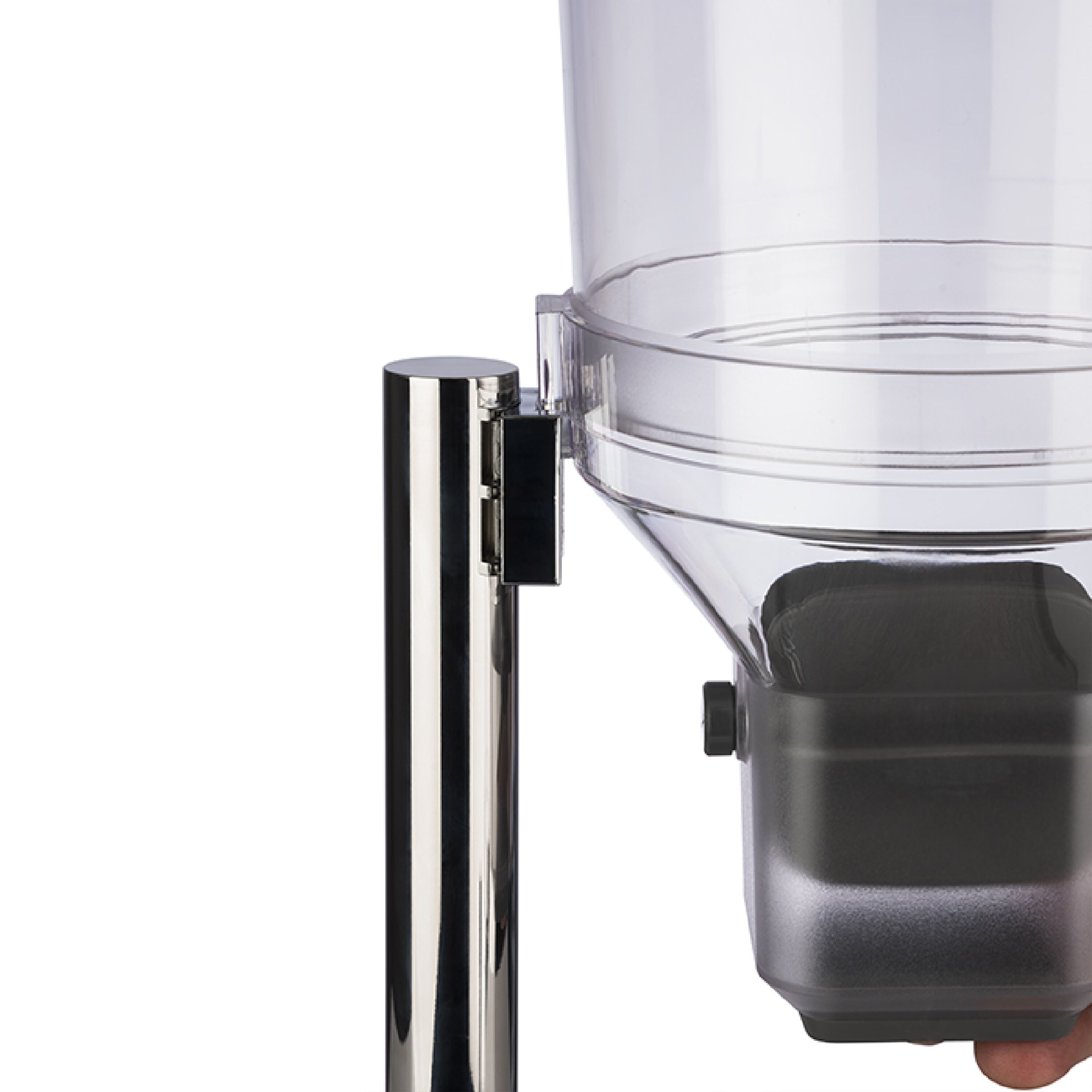 Müslidispenser - FRESH+EASY - 1 plastbehållare - 4,5 l - ställ i rostfritt stål - vridvred