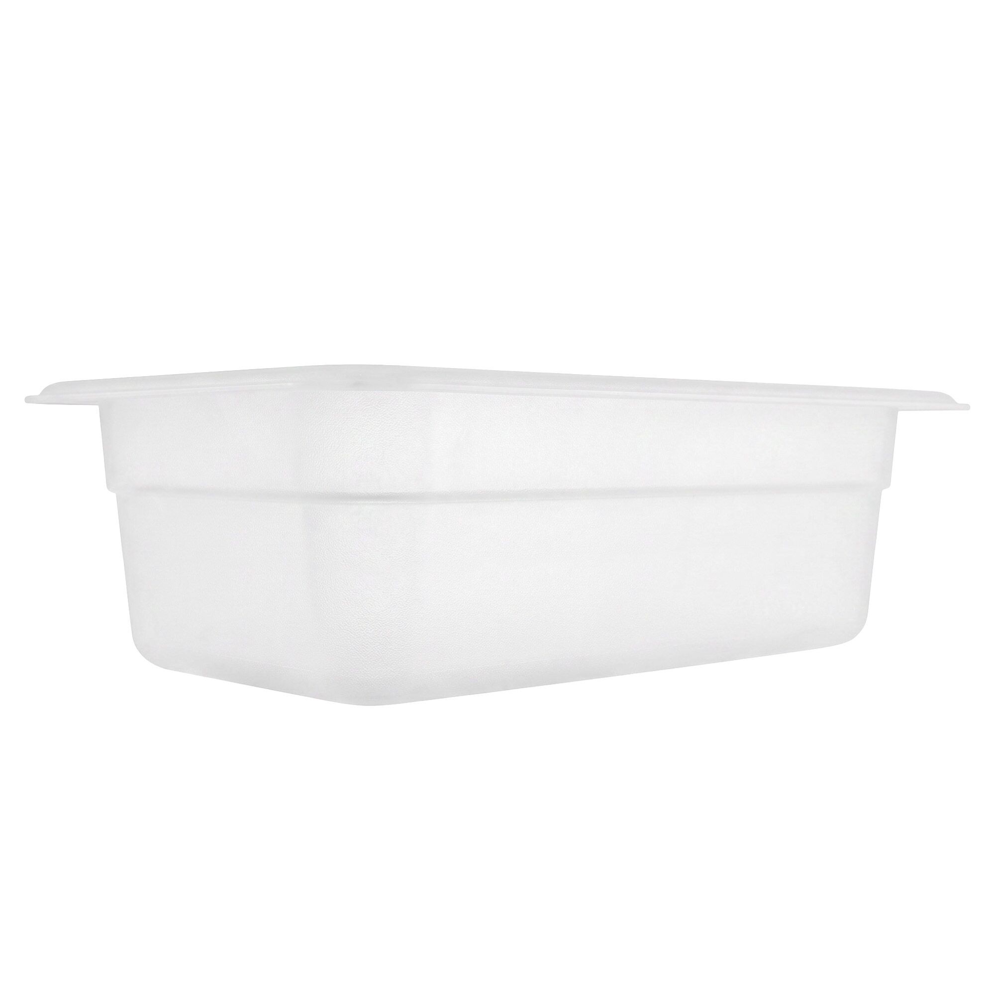 (12 pièces) Bac en Polypropylène - GN 1/4 - Translucide - 2,5 L - Hauteur : 100 mm