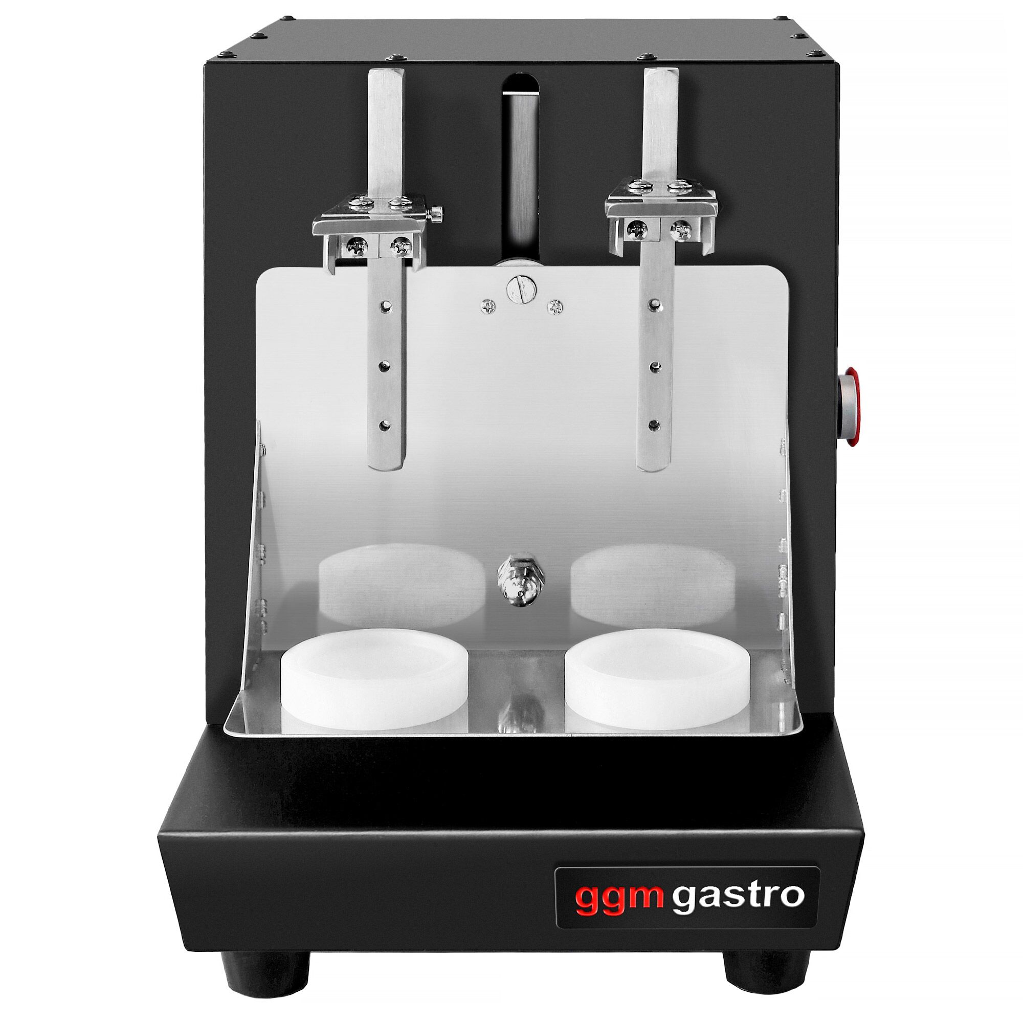 Mixeur à milk-shake, cocktail & Bubble Tea professionnel - double tête - 2x20W - 240tr/min - noir - 2x350-750ml