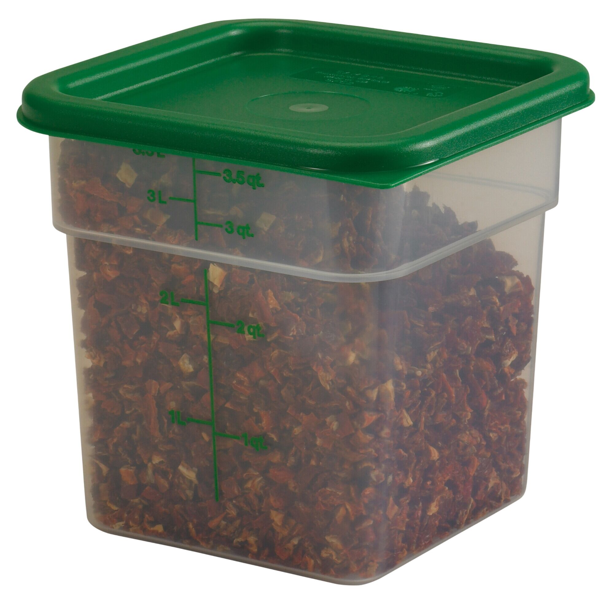 (6 pièces) CAMBRO | CAMSQUARES® – Récipient – 3,8 litres – transparent