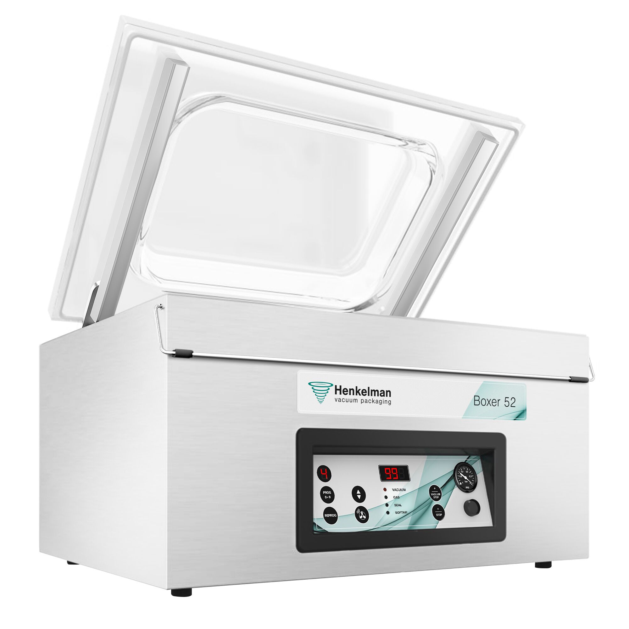 HENKELMAN | Boxer 52 – Machine sous vide à cloche – 21 m³/h – 800 watts – numérique