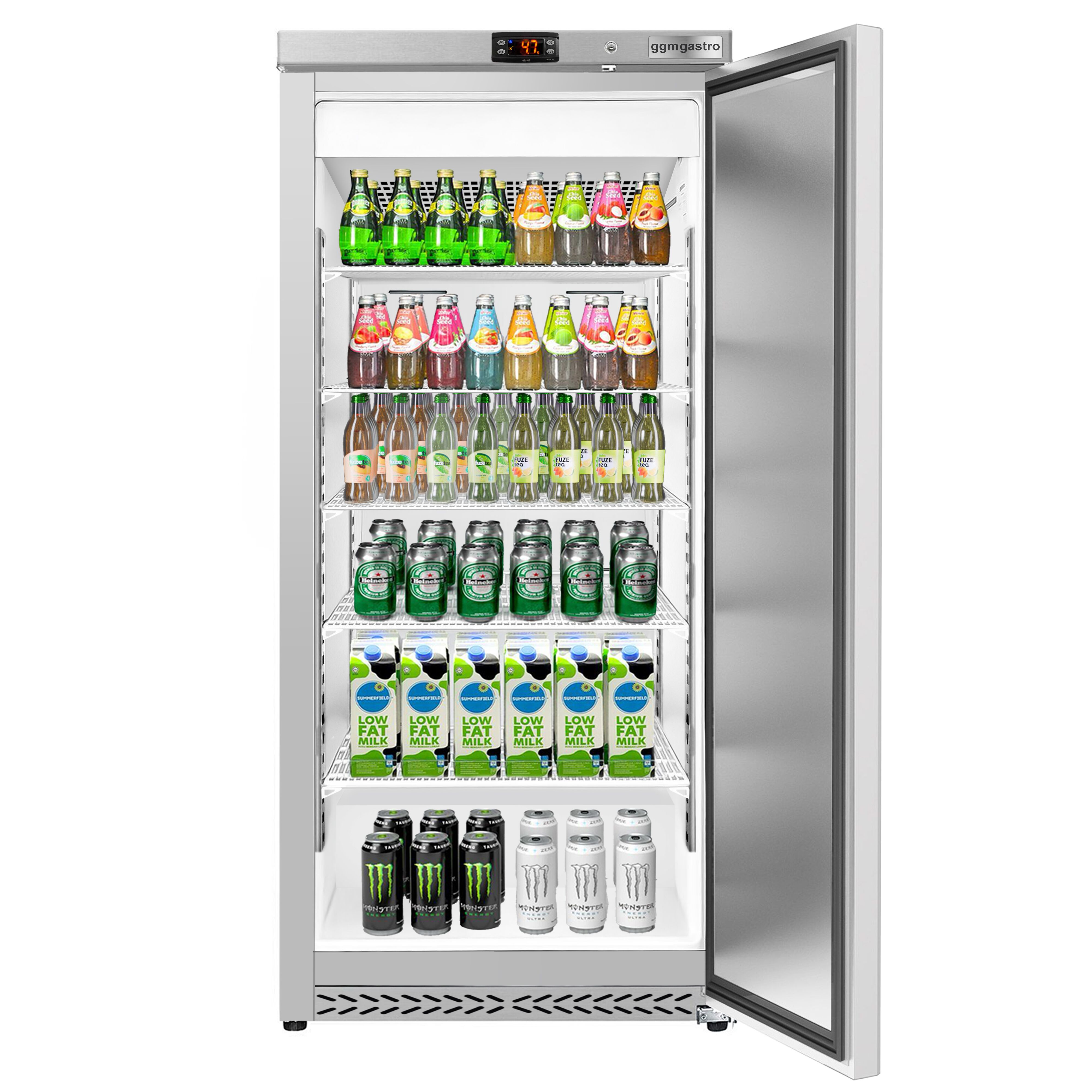 Réfrigérateur de stockage inox ECO – 600 litres – avec 1 porte