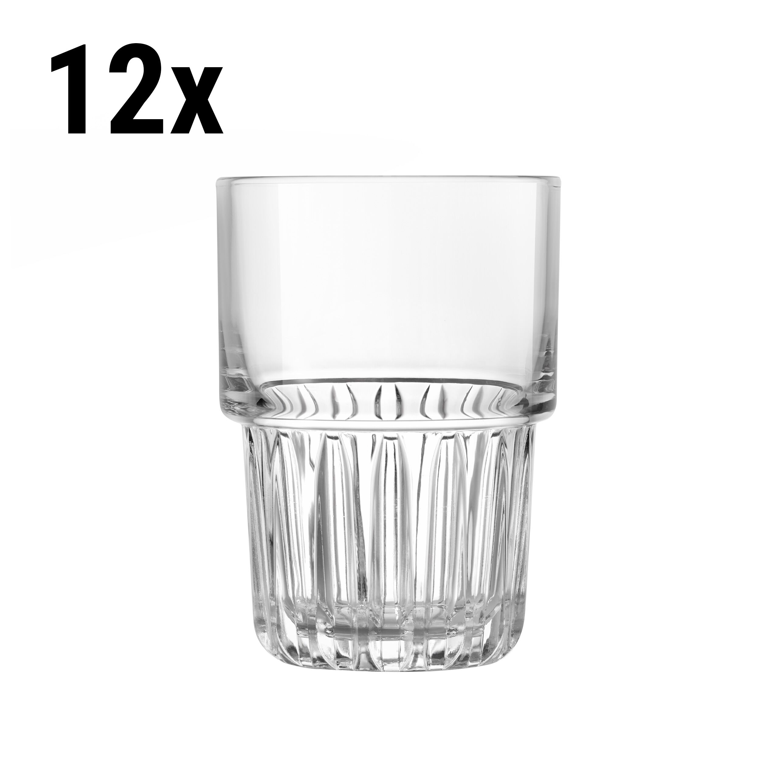 (12 Stück) Longdrinkglas - EVEREST - 414ml - Transparent