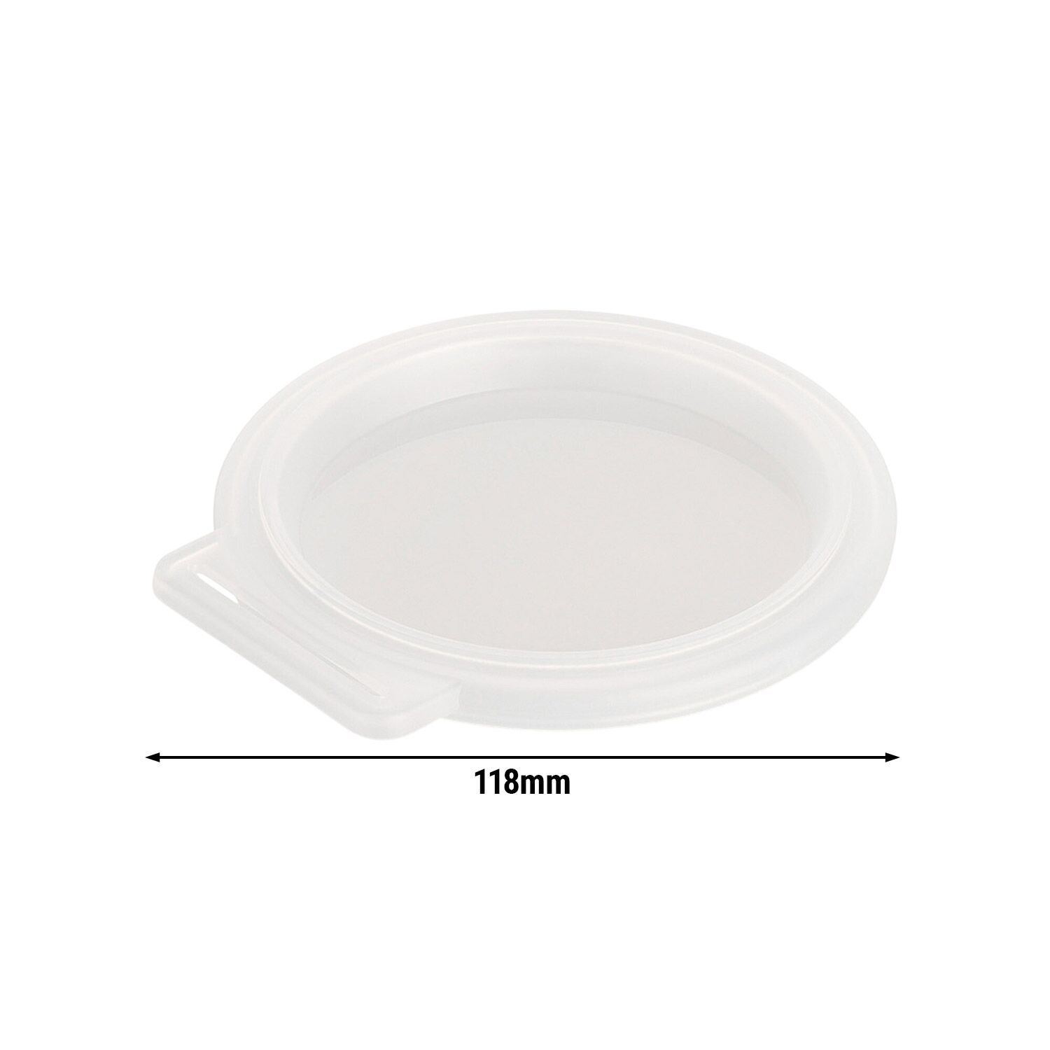 (12 pcs) Couvercle réutilisable - Transparent - compatible avec 250ml Barquette alimentaire MWSGK250