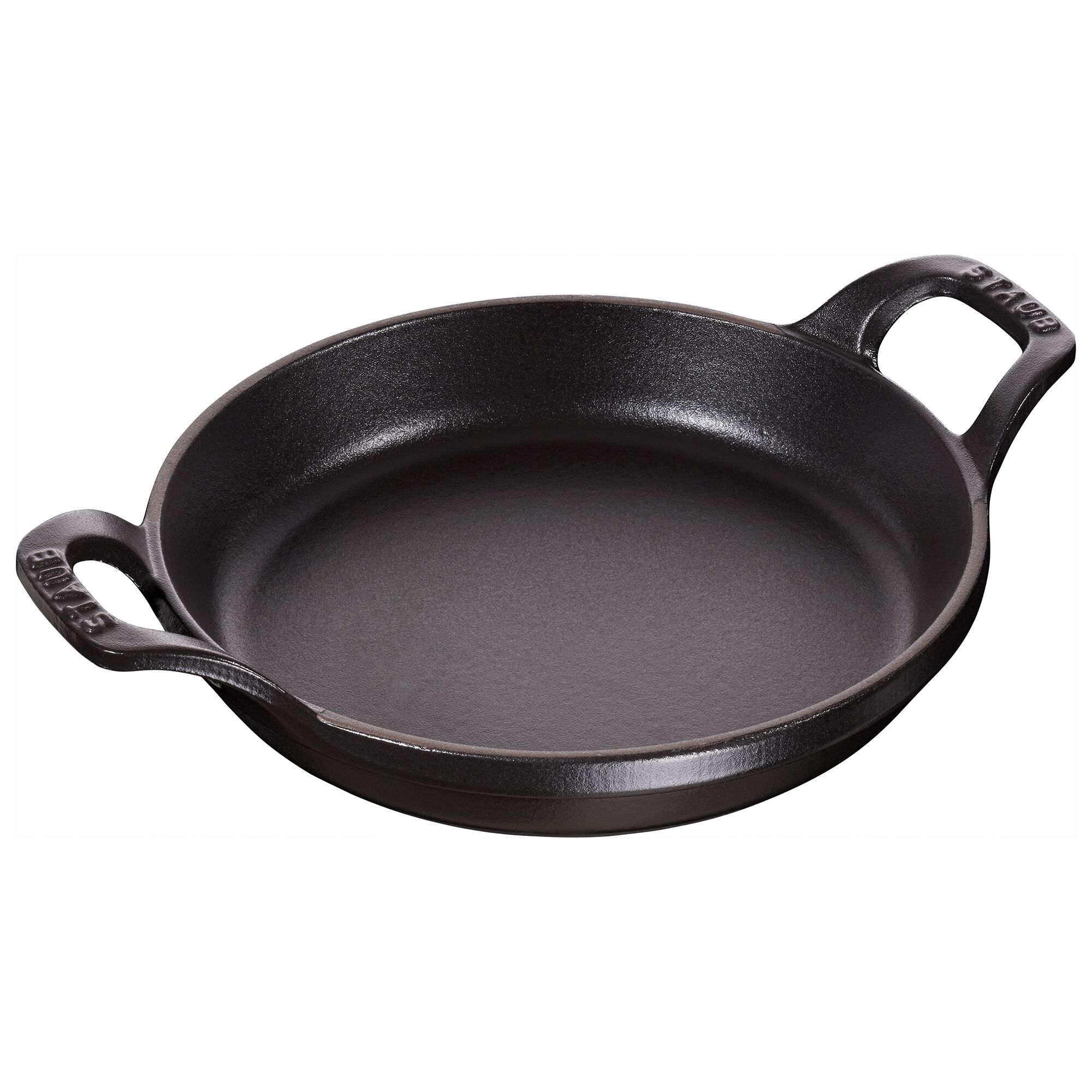 STAUB | Round Cast Iron Baking Dish – Ø 20 cm - Black - Stackable, Grill/Oven