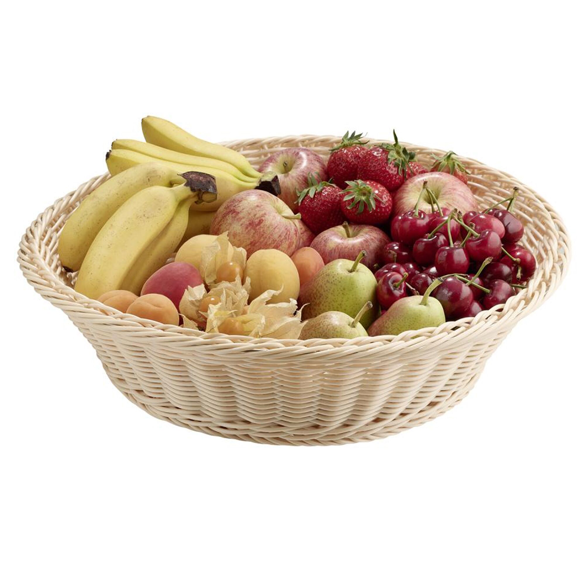 (6 pcs) Panier de service / Panier de présentation - SNACKHOLDER - acier inoxydable - rond - Ø390mm