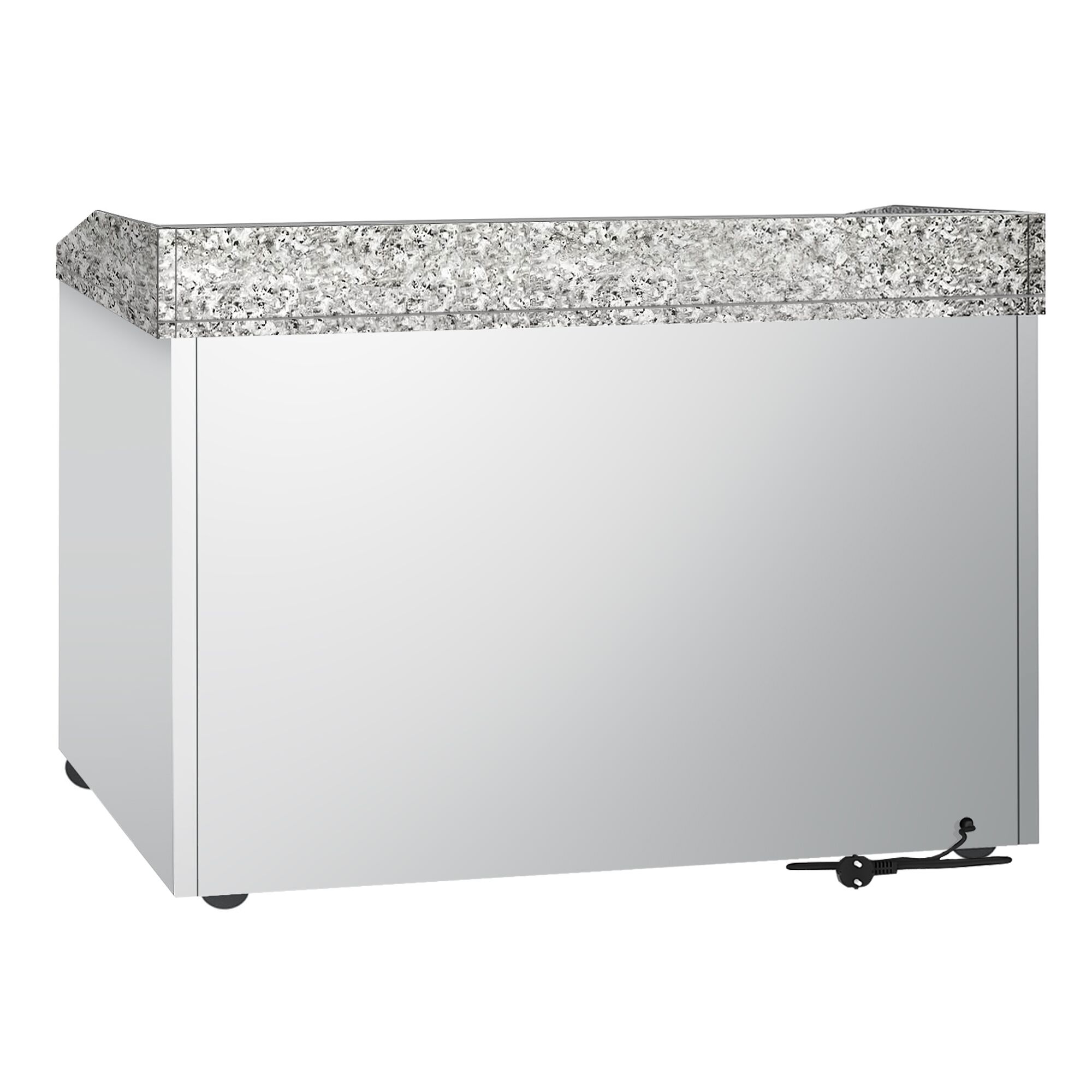Commercial Pizza Prep Counter - Granite Top ECO - 1400x700mm - with 1 doors & 4 drawers