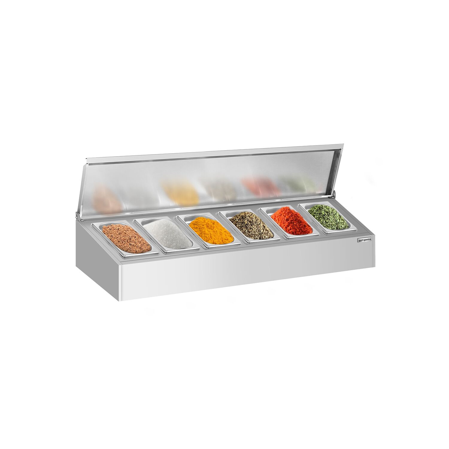 Étagère supérieure pour épices – 6 × GN 1/4