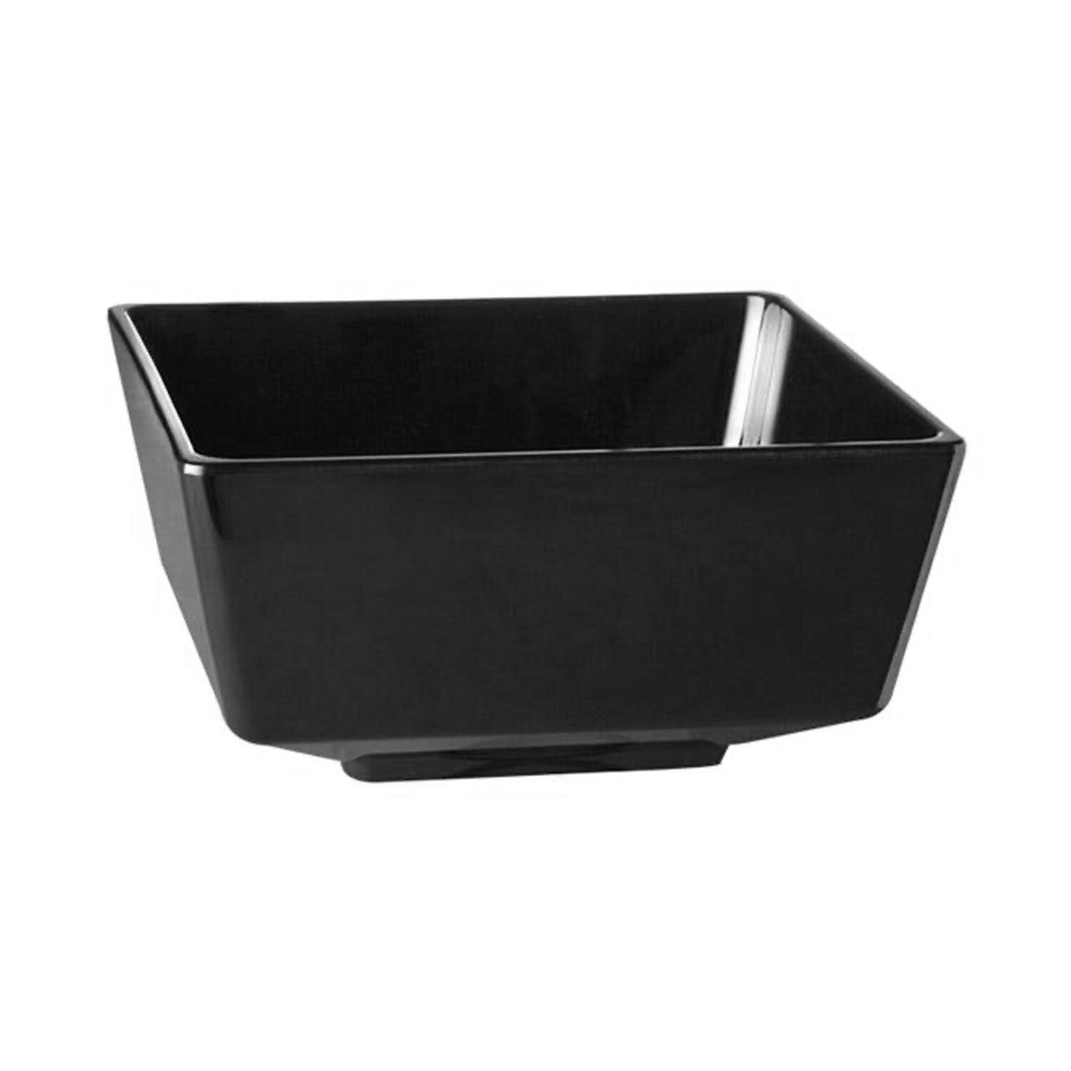 (6 pcs) Coupe - FLOAT - Mélamine - 1,9L - carré - lot de 6 - 190x190mm - Profondeur : 95mm - Noir