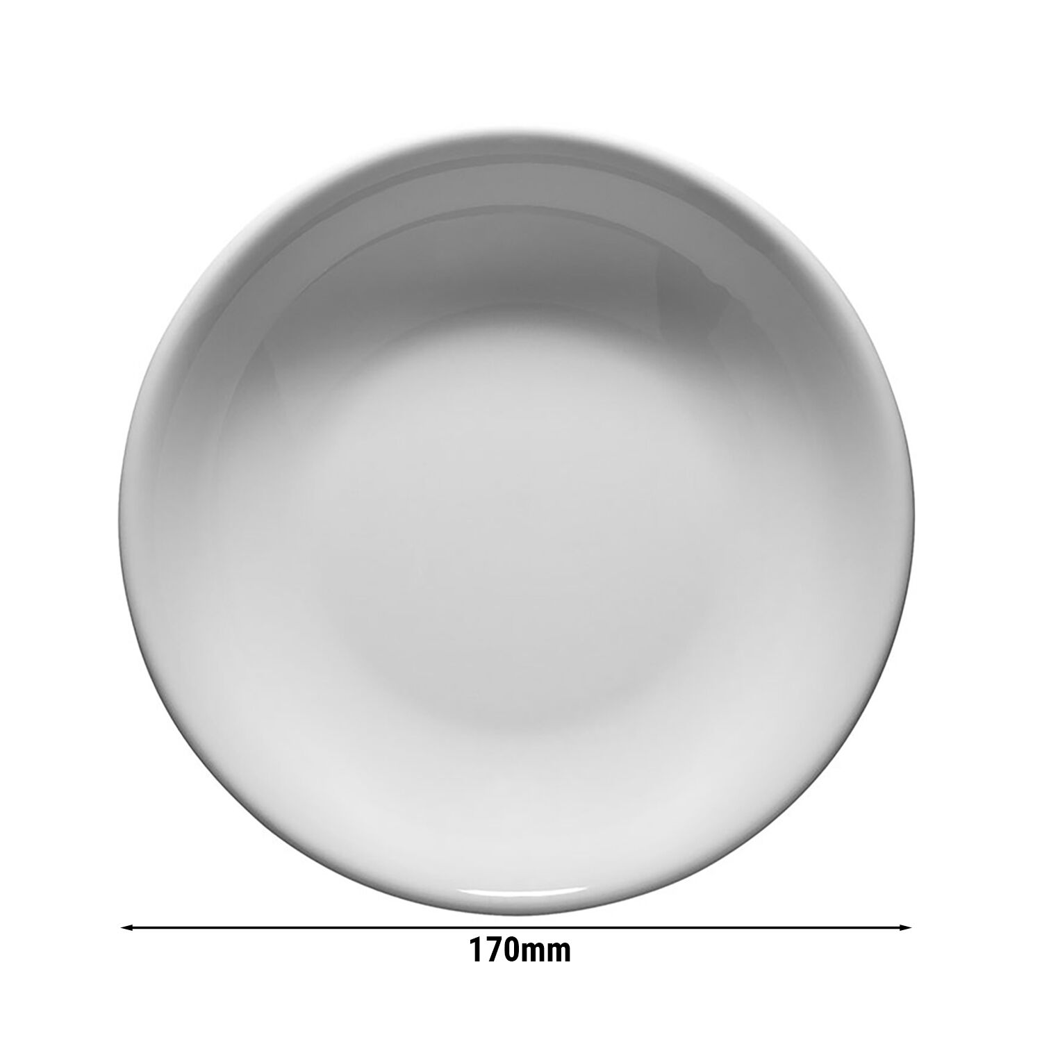 (6 pièces) ENTITY - Assiette - Plate - Ø 170 mm - Blanc