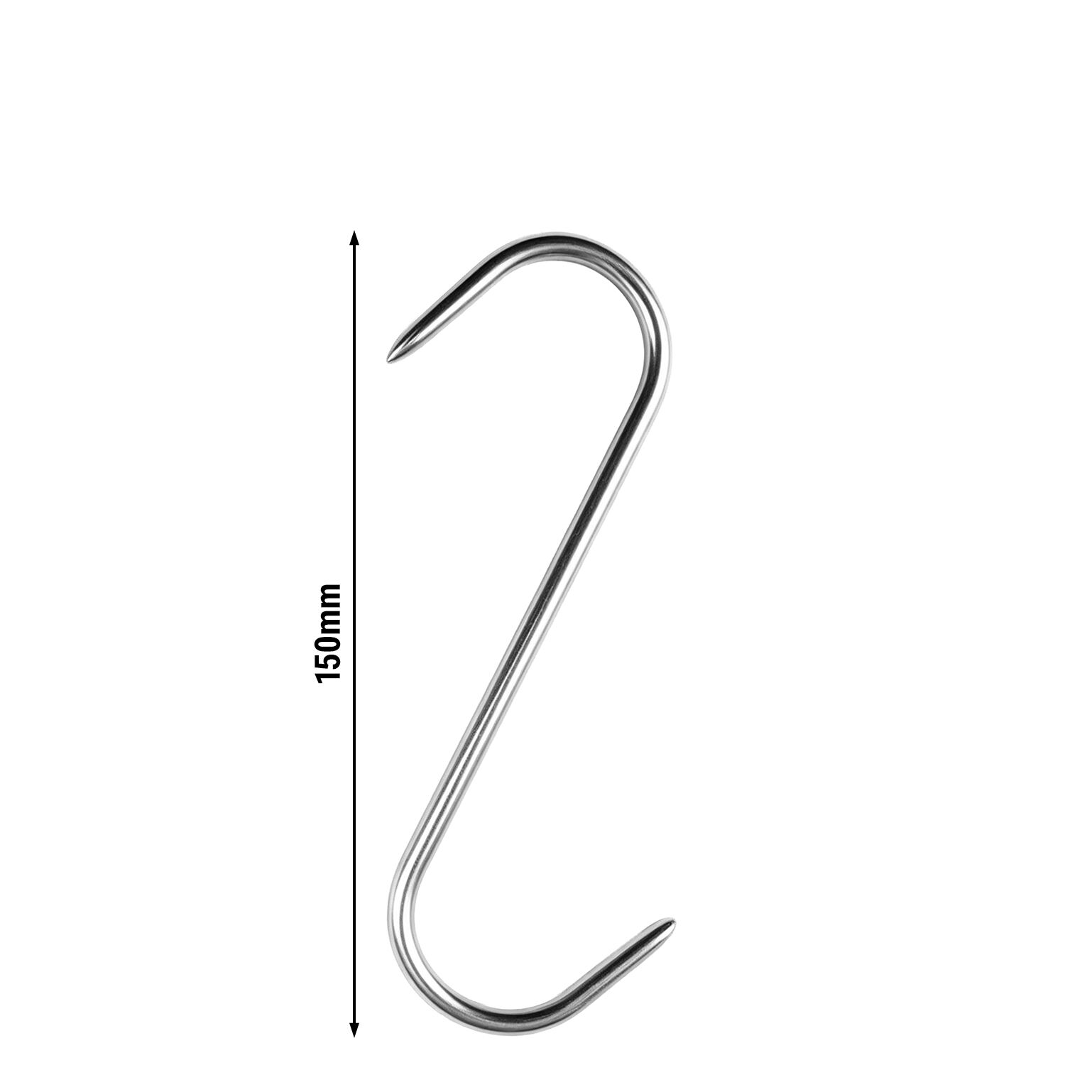 (20 Stück) - Fleischhaken für Fleischreifeschrank - Länge: 150m - Dicke: 4mm