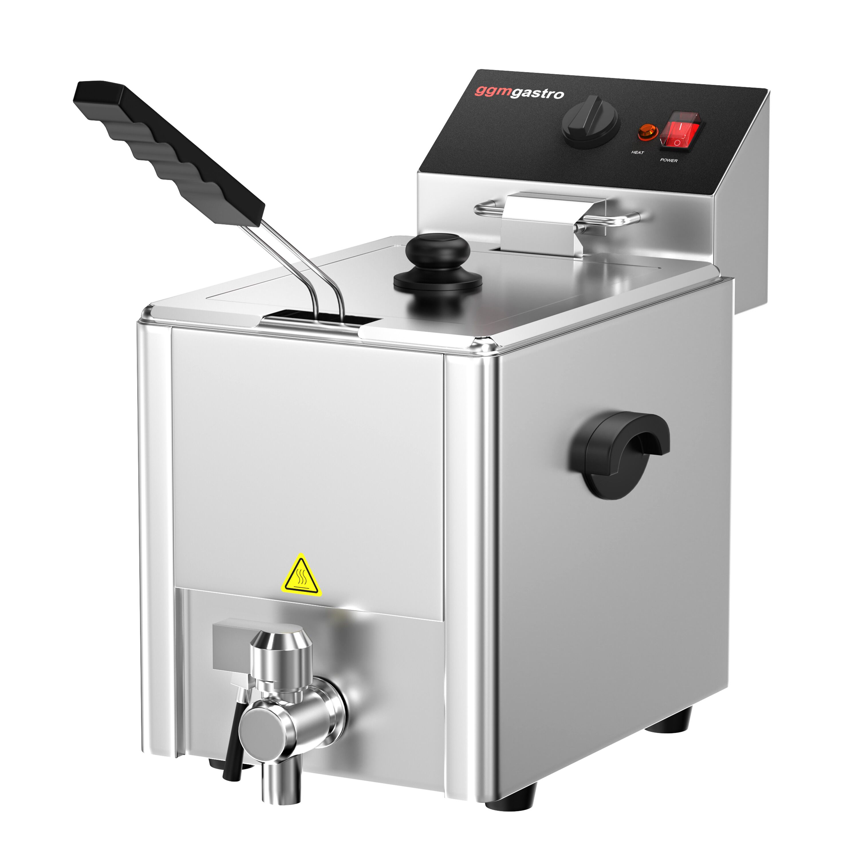 Friteuse électrique – 8 litres – 3,25 kW – avec robinet de vidange