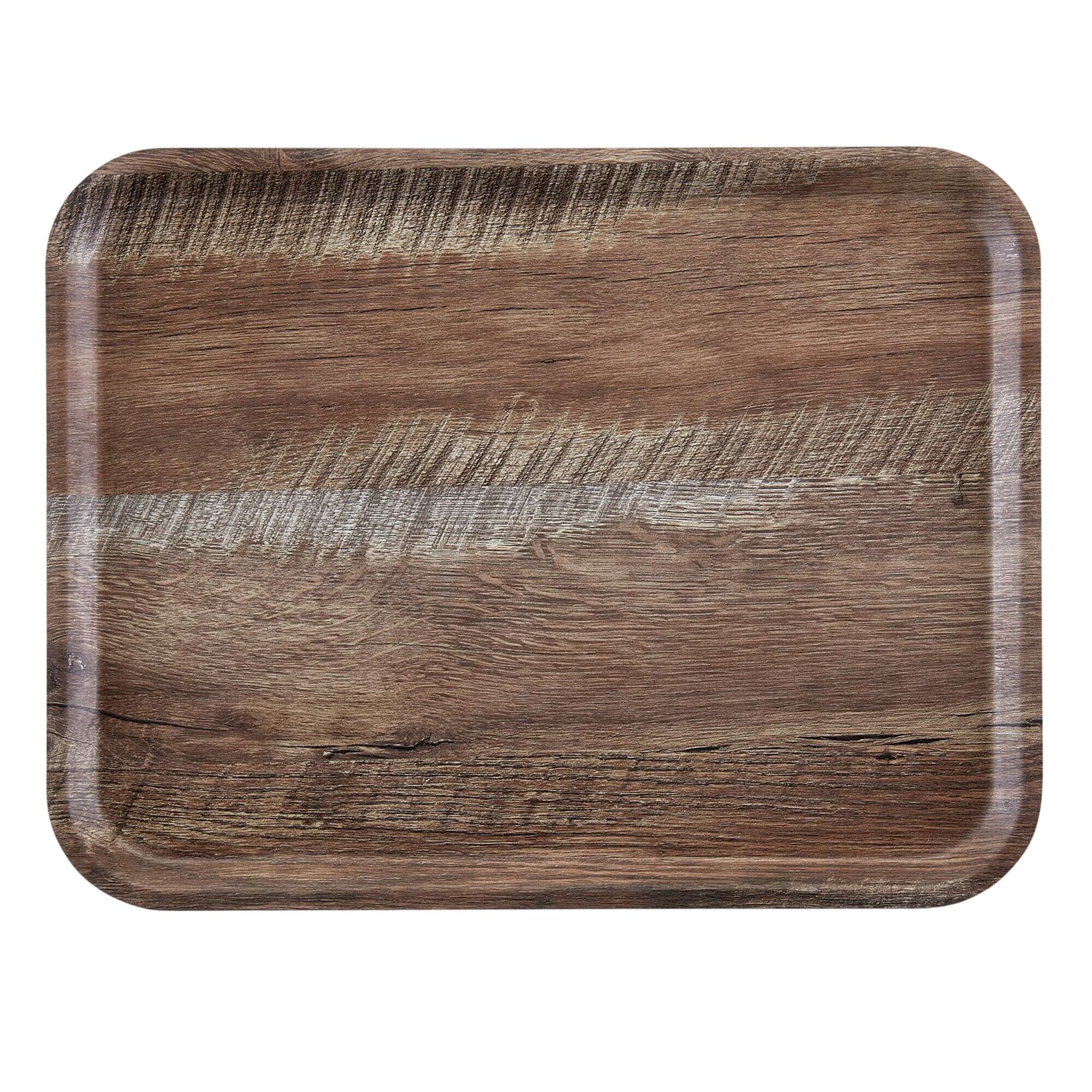 (24 stuks) CAMBRO | MADEIRA - Laminaat dienblad - rechthoekig - 360x460mm - houteffect - donkere eik