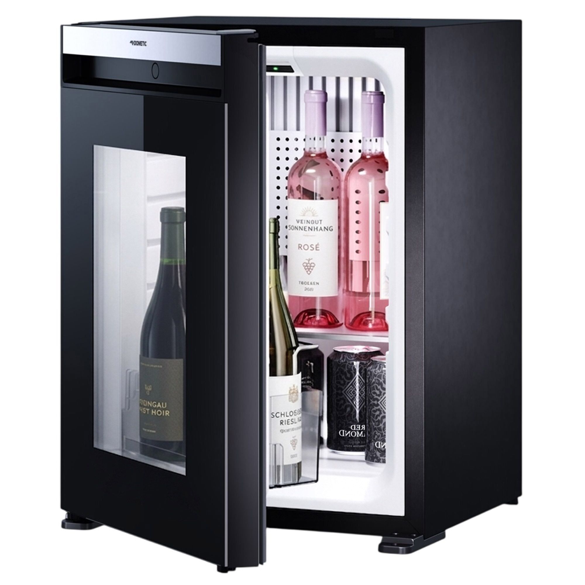 DOMETIC | Minibar-Kühlschrank - HIPRO EVOLUTION A30G - 384mm - 30 Liter - mit 1 Glastür & Türanschlag Links