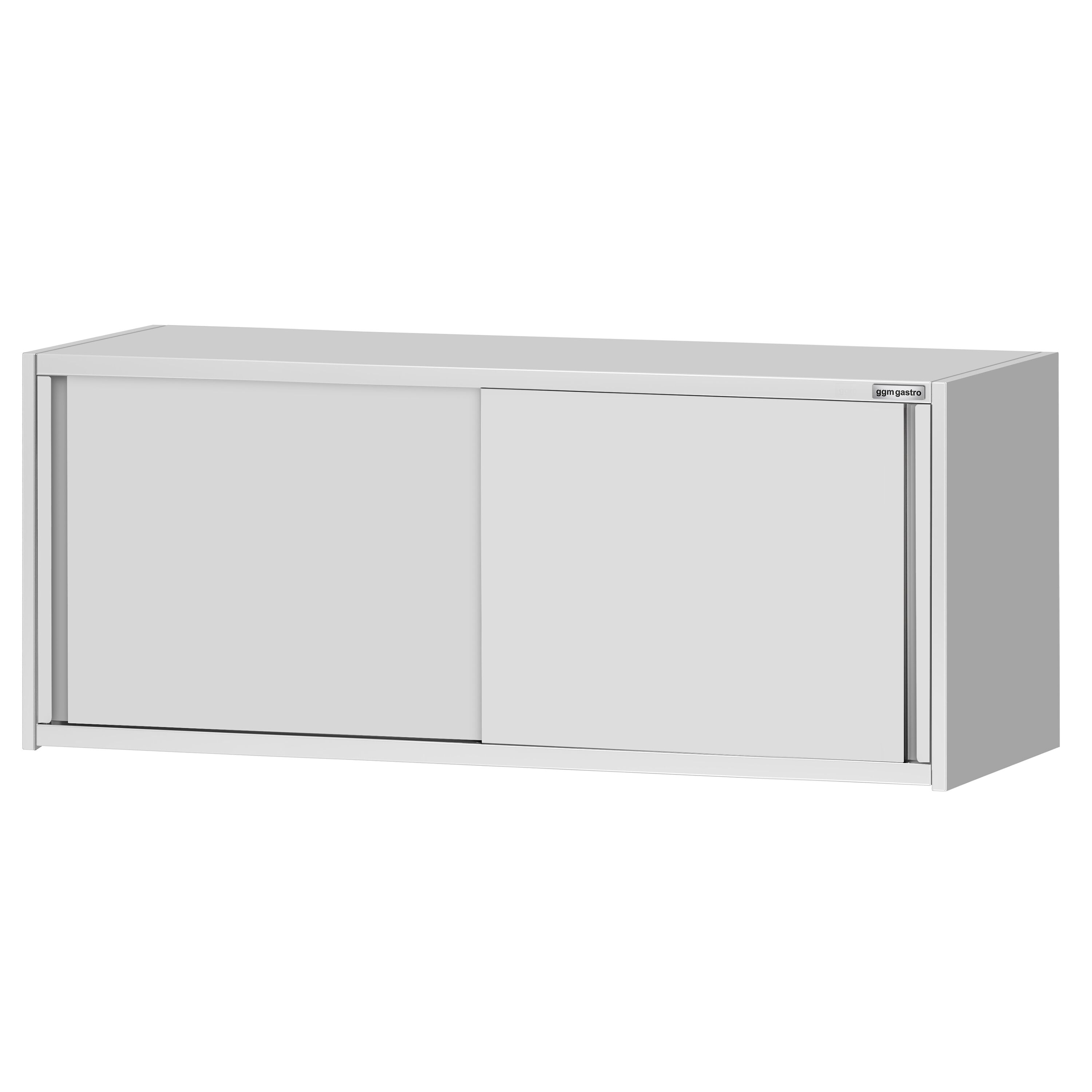 Armoire murale en acier inoxydable ECO - 1800x400mm - avec portes coulissantes - 650mm de haut