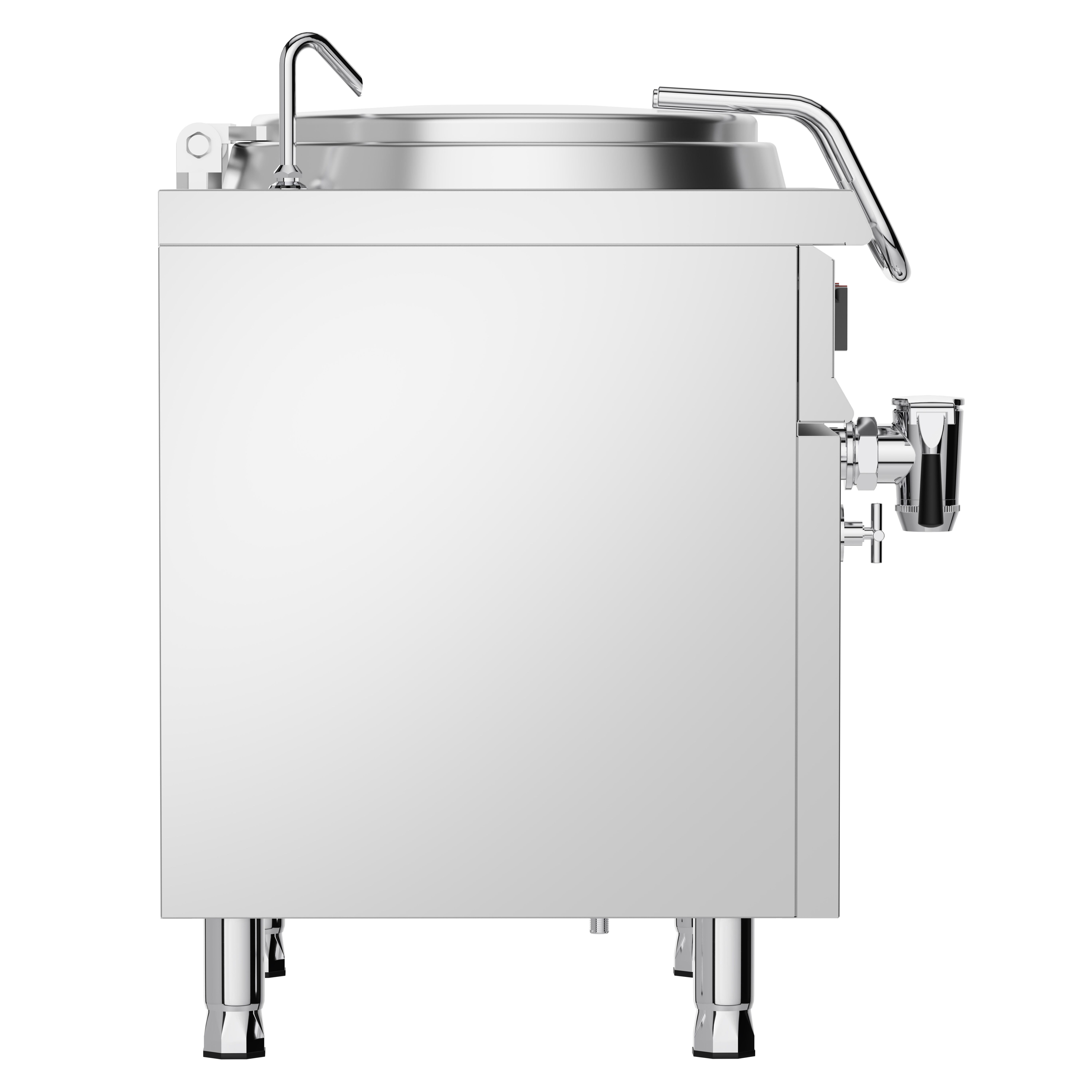 Marmite électrique de cuisson - 60 litres - 6 kW - chauffage indirect - avec arrivée d’eau et robinet de vidange