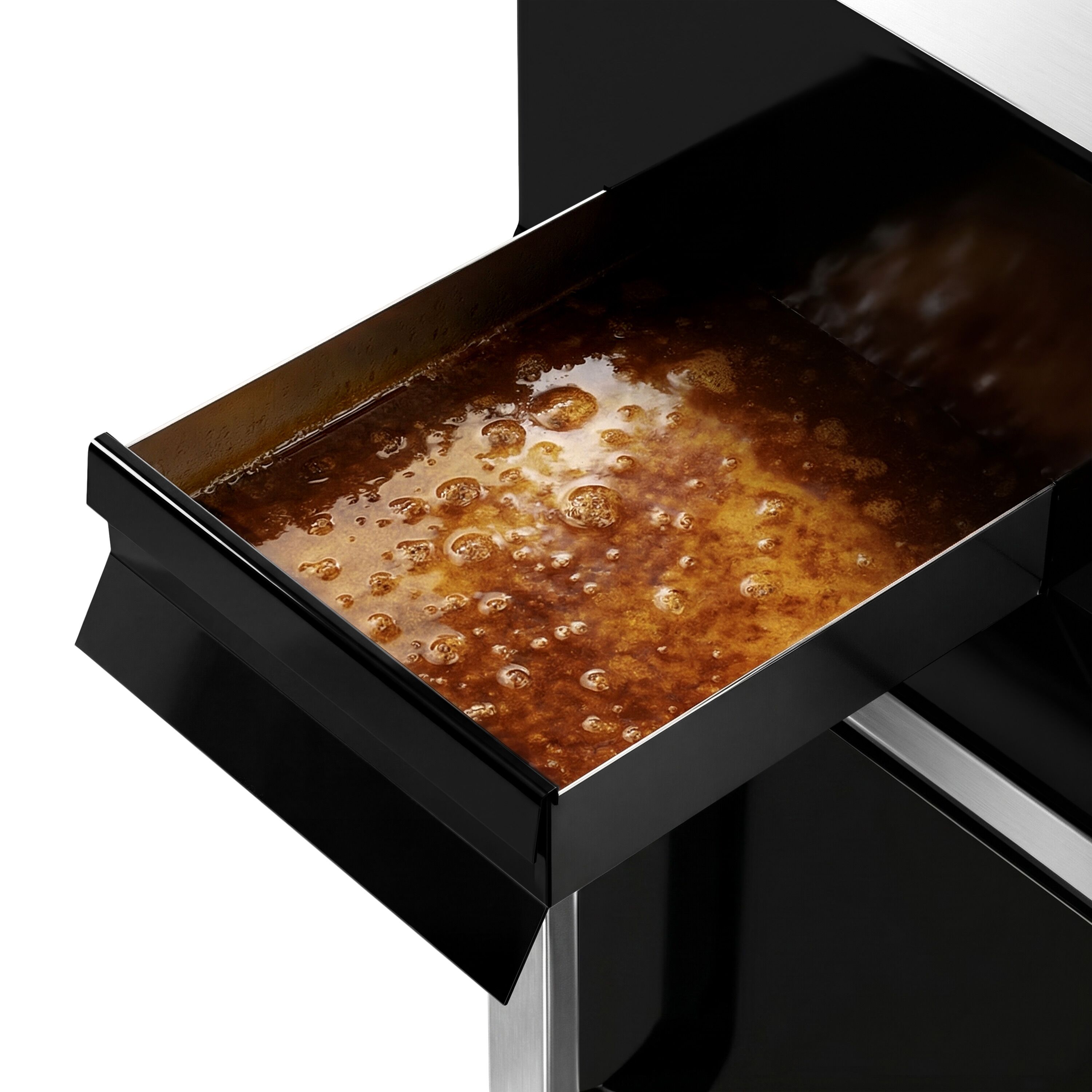 Plancha électrique - plaque acier - 8,0 kW - Rainurée - Surface de cuisson : 395x535mm - incl. soubassement avec 1 porte