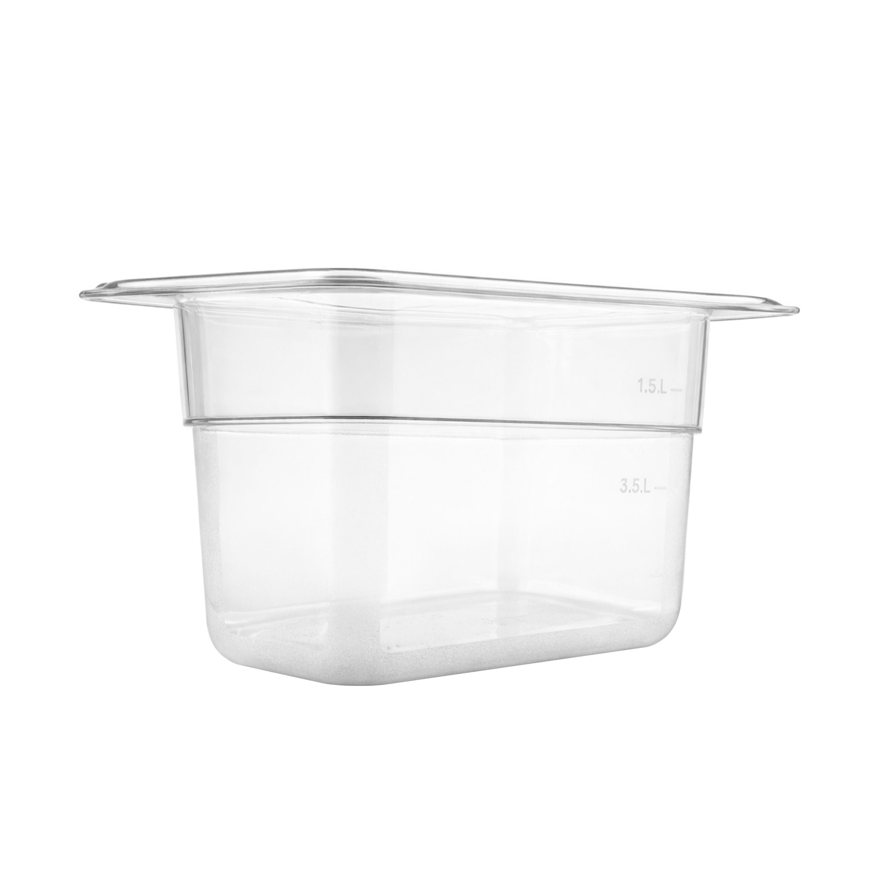 (6 kom) Polikarbonatna GN posuda GN 1/9 - prozirno - 0,57 l - Dubina: 65 mm