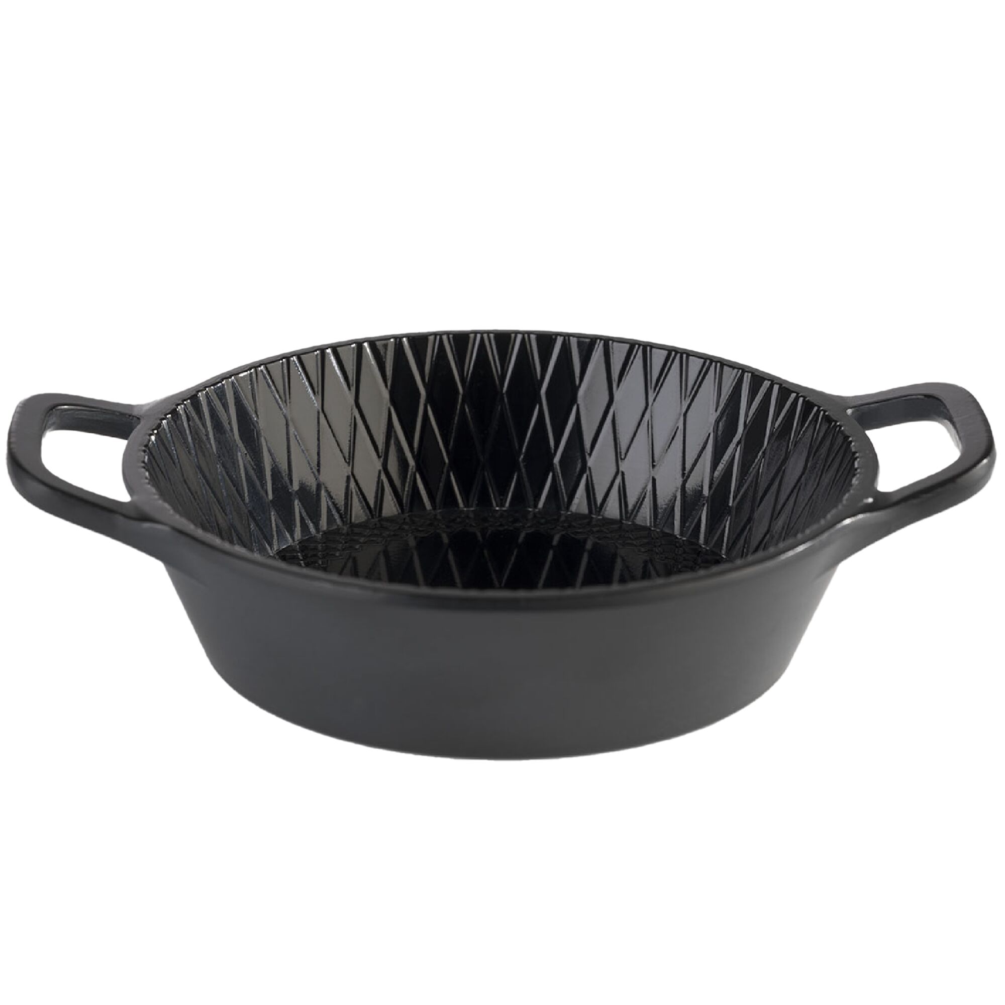 (60 pièces) Bol - MINI - Mélamine - 70 ml - Ø 85 mm - avec poignées - Noir
