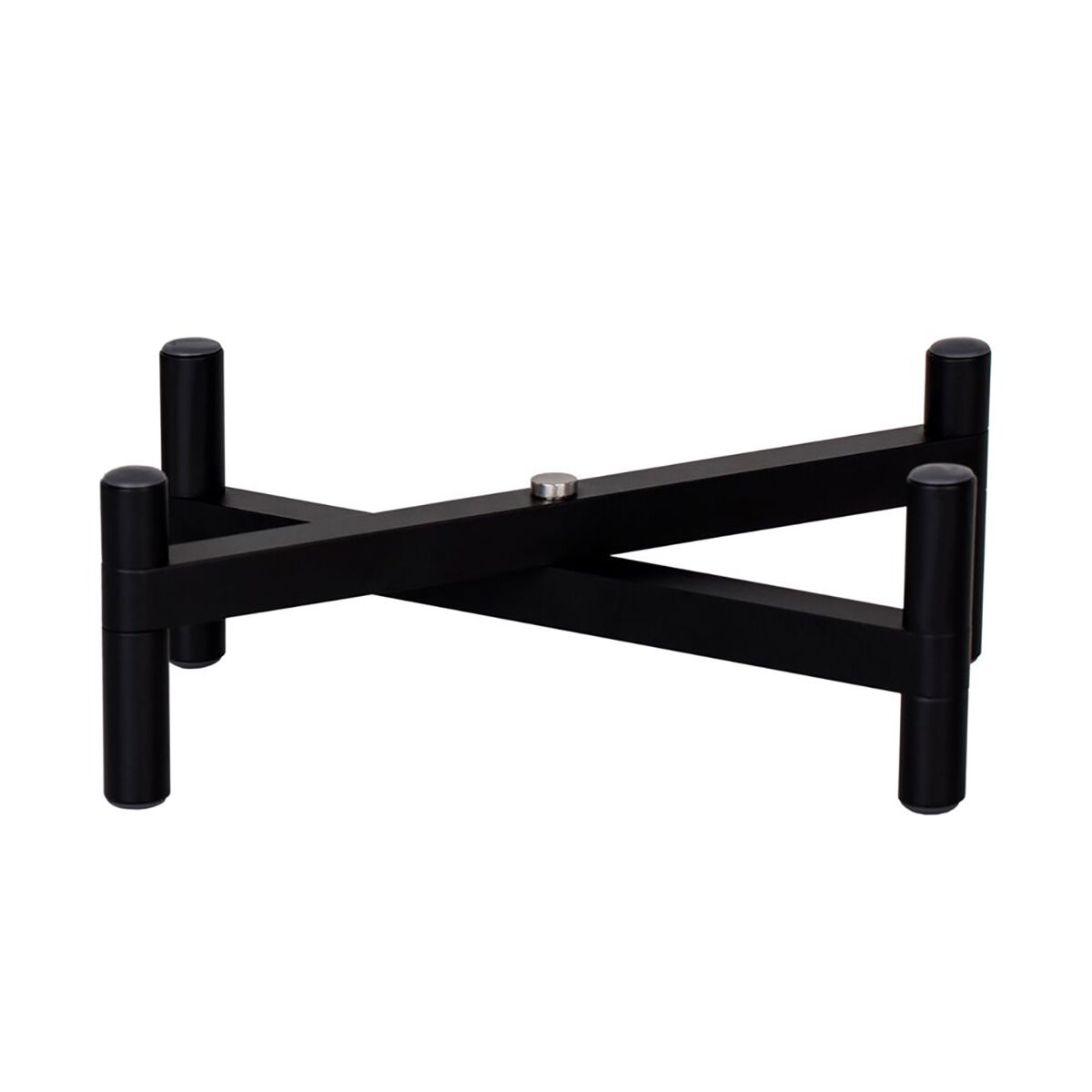 (3 pcs) Buffet Stand - foldable - Powder-coated stainless steel - Black - Height: 70mm - suitable for platters & plates from 210mm