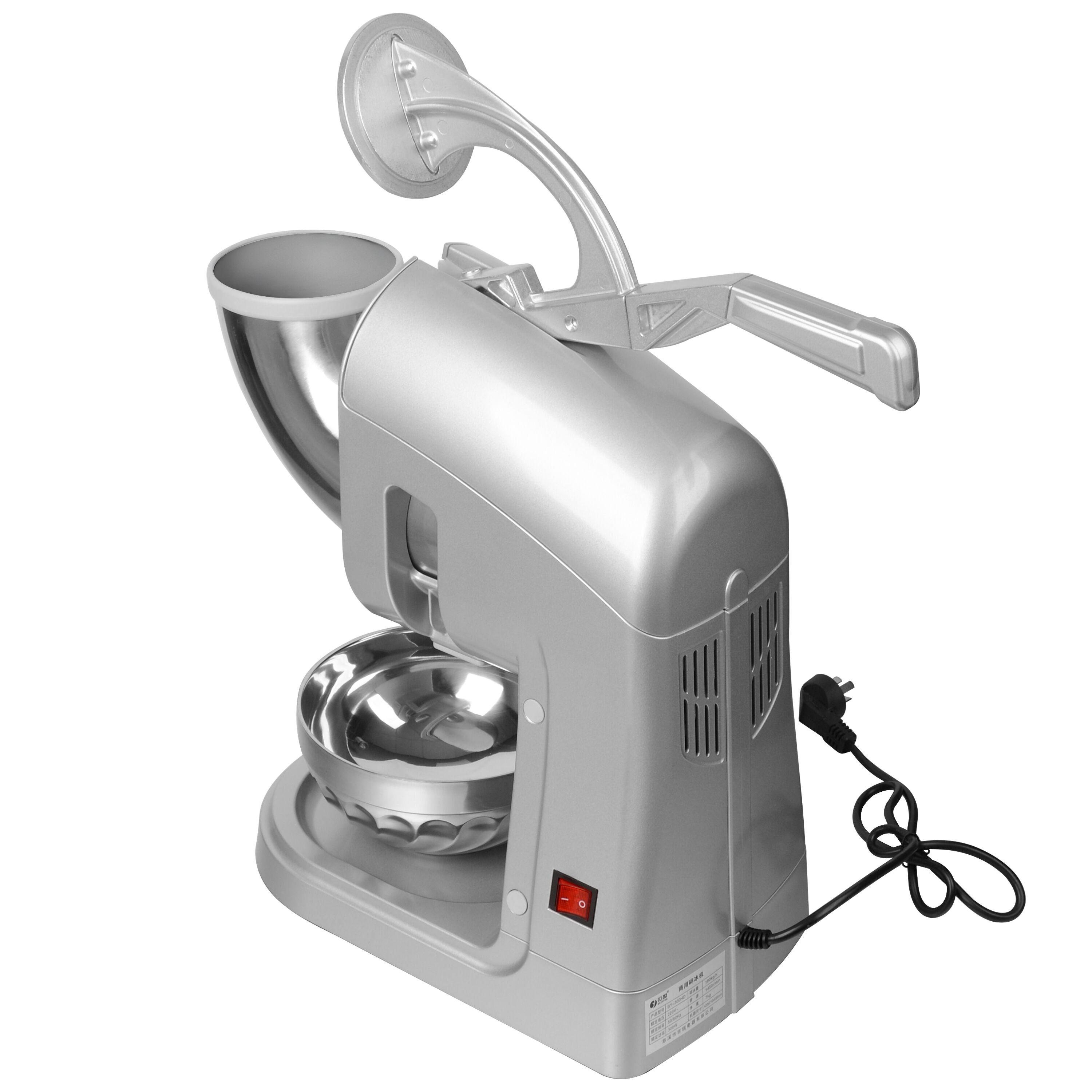 Broyeur à glace - 5,0kg/min - 350W - Acier inoxydable - trémie 1,0kg