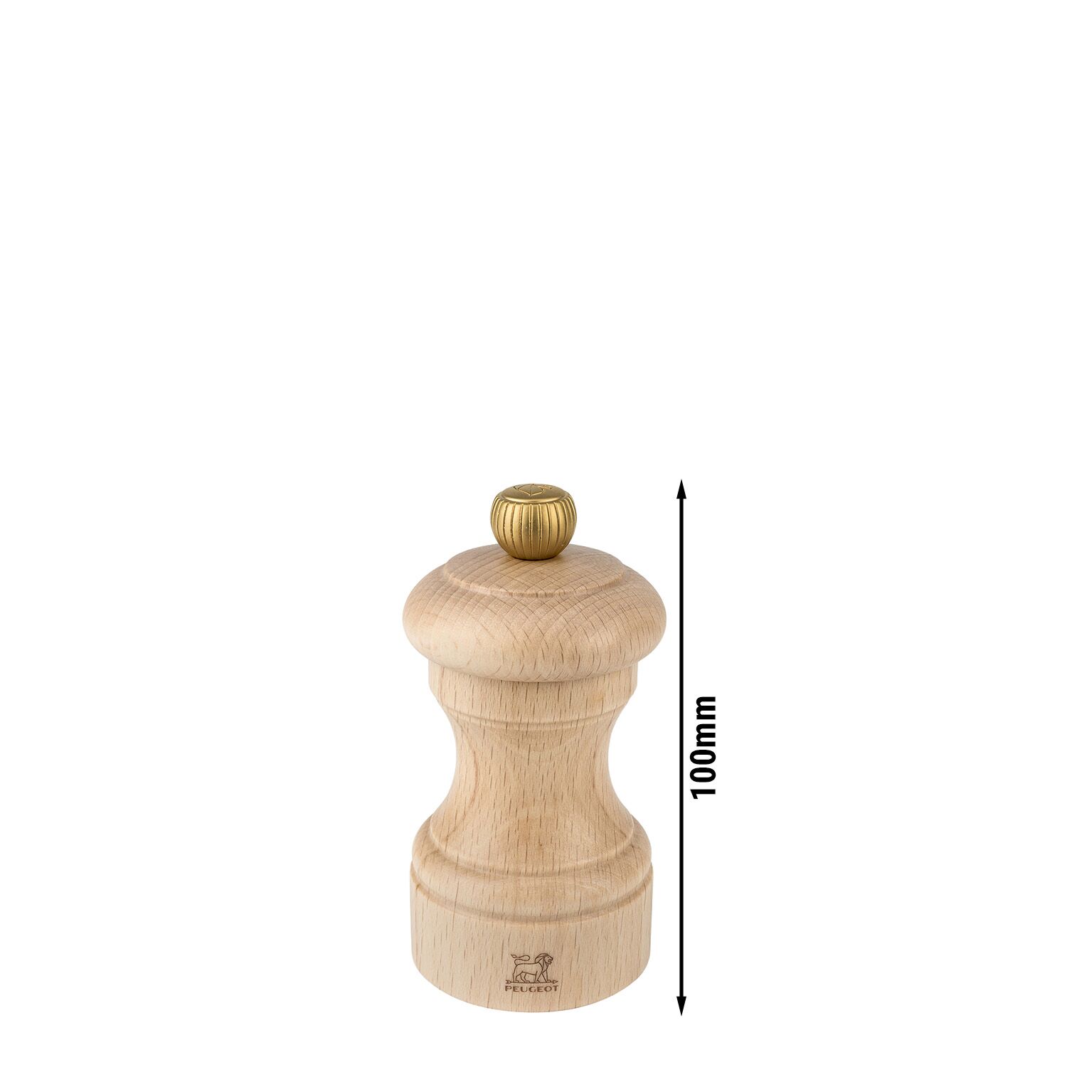 (6 pièces) PEUGEOT | BISTRO - Moulin à poivre - Bois - Chocolat - Hauteur : 100 mm