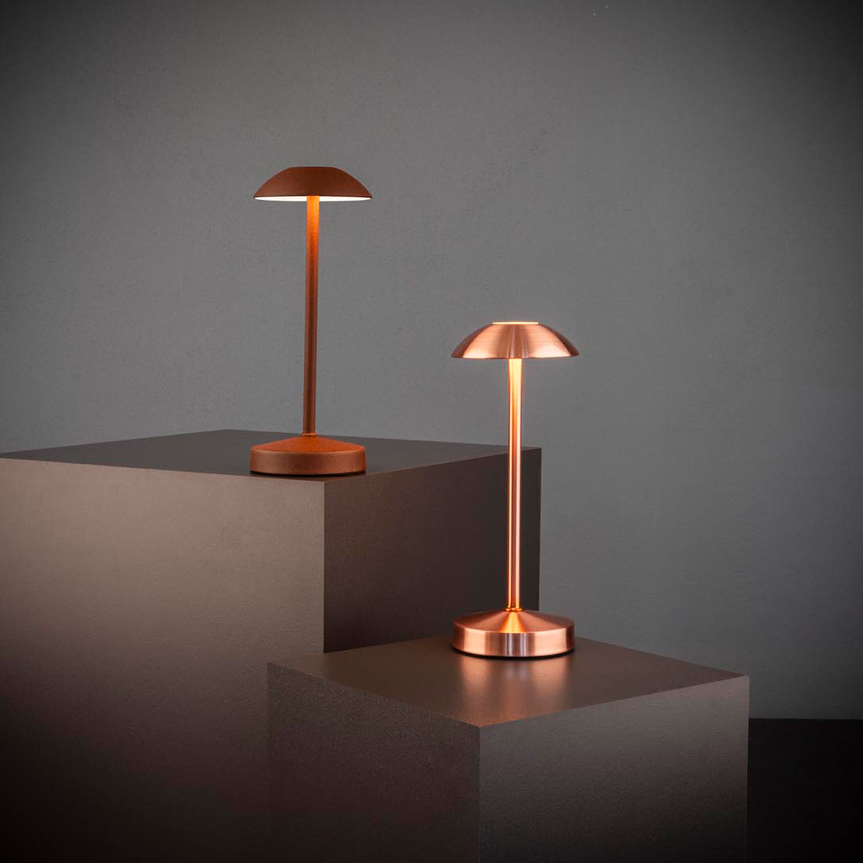 (4 pièces) Lampe de table – ALVA – dimmable en 3 niveaux – Ø 80 mm – Rouille