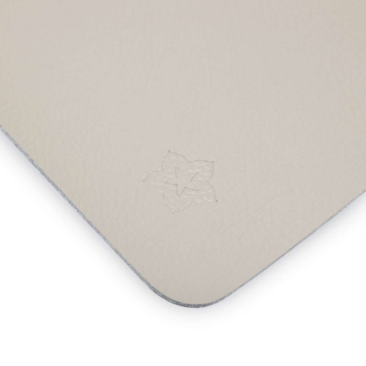 (12 pcs) Set de table simili cuir James - Réutilisable - 33x46cm - Taupe