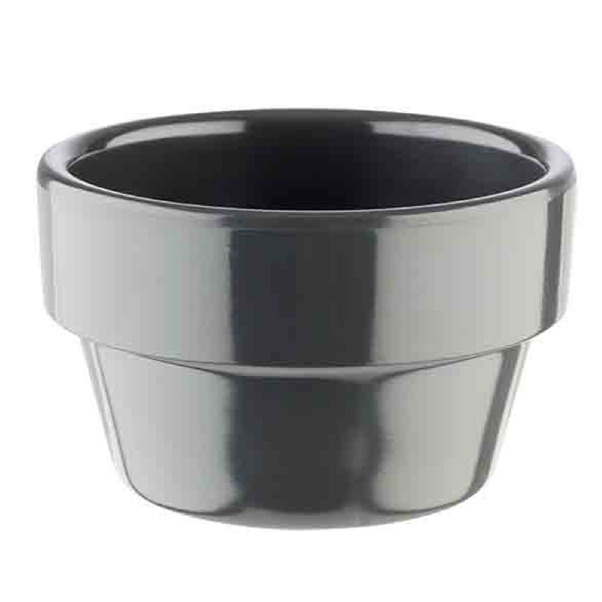 (60 pièces) Coupelles à sauce - FLOWER POT - Melamine - 40 ml - Ø 60 mm - Gris