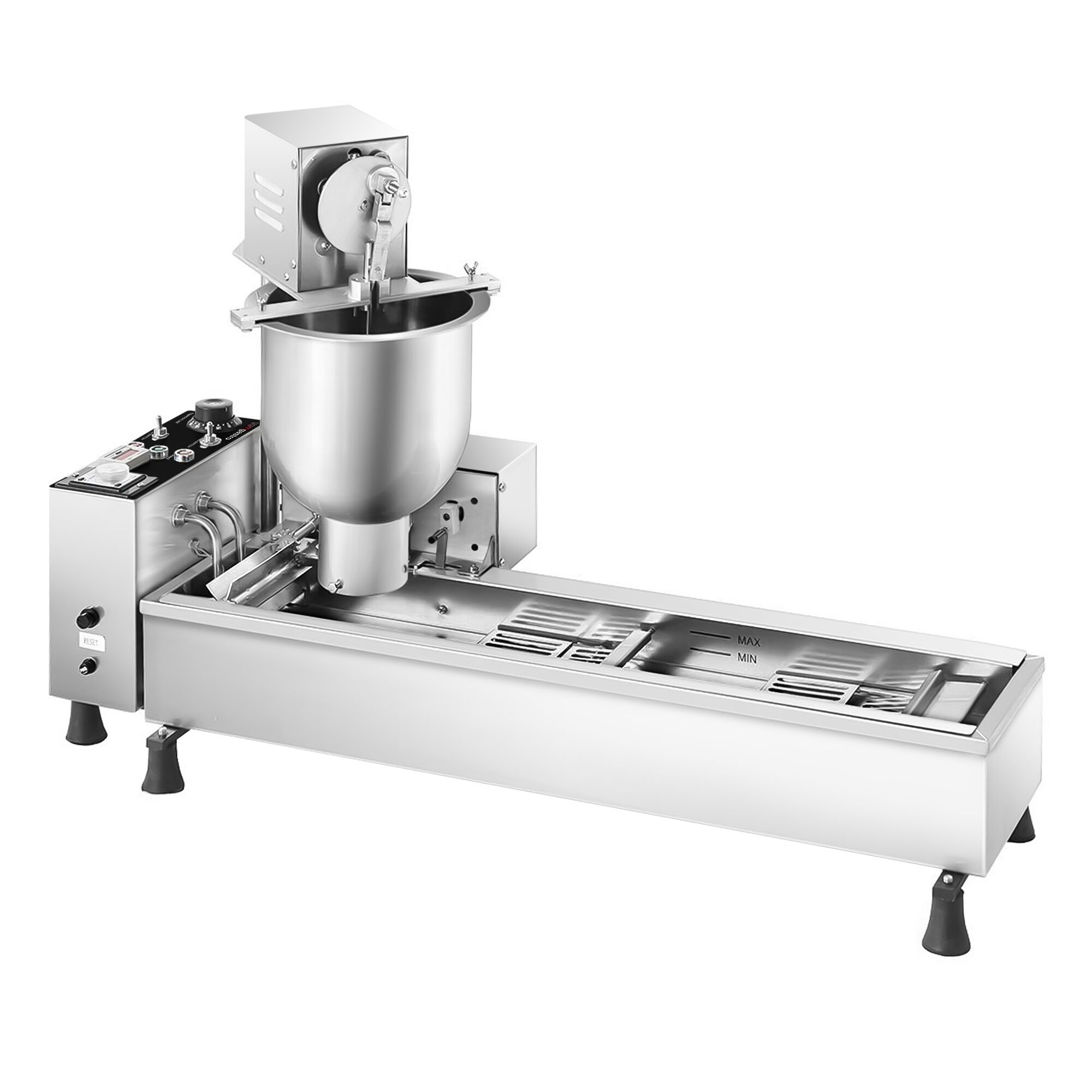 Machine à donuts automatique - 3,0kW - Capacité: 250-400 pcs/h - Tailles de donuts: 40-50mm; 60-70mm; 80-90mm - Manuel