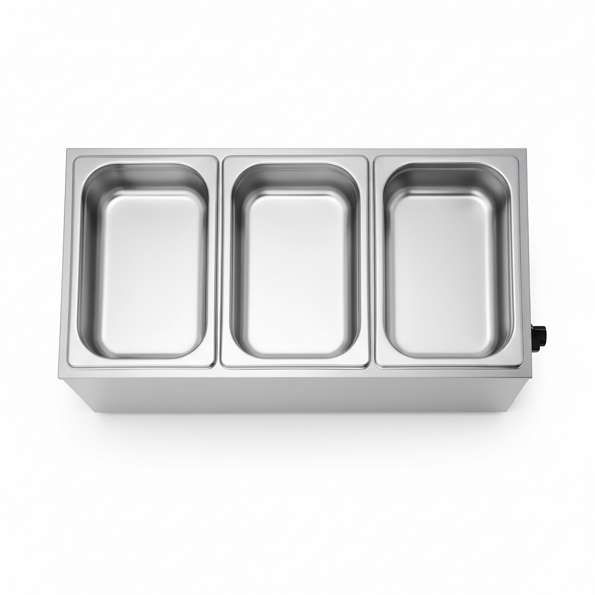 Bain-marie électrique – 1,2 kW – GN 1/1 avec hauteur de 200 mm – avec robinet de vidange