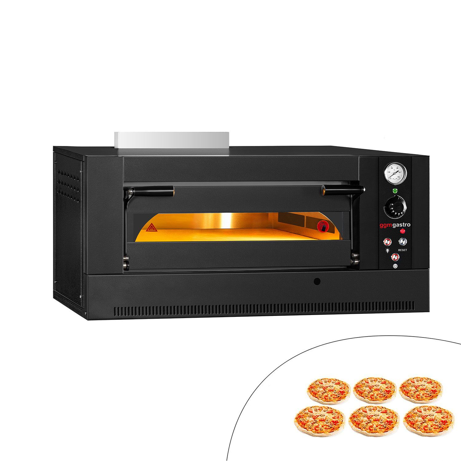 Gas Pizzaofen - 6x 30cm - Manuell