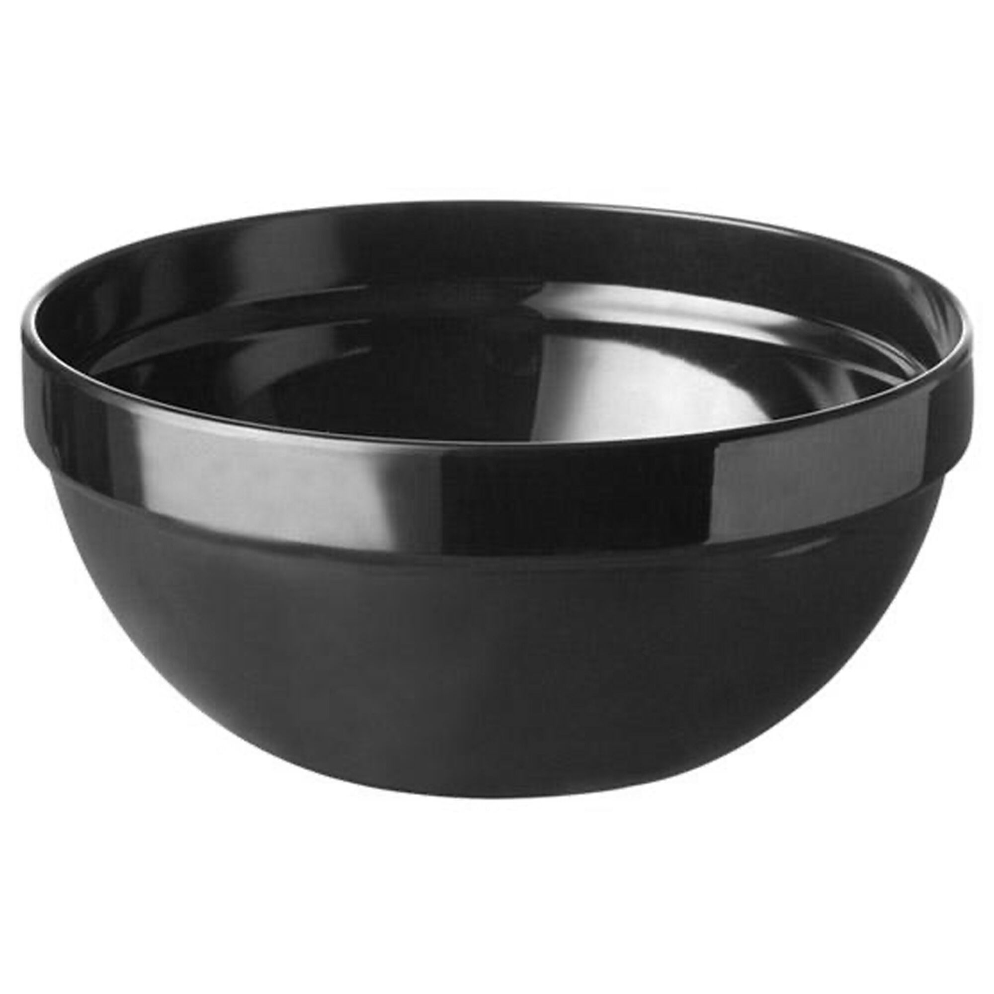 (6 pcs) Coupe - CASUAL MAXI - Mélamine - 150ml - Ø 105mm - Profondeur : 45mm - Noir