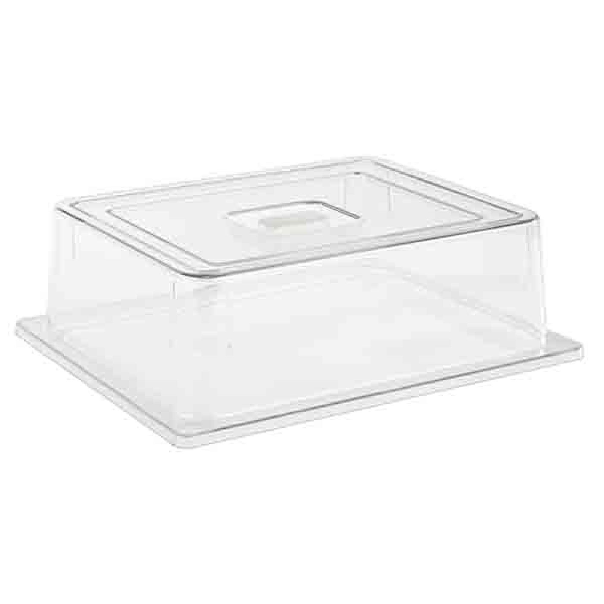 (6 pcs) Couvercle de présentation - Empilable - GN 1/2 - Polycarbonate - 325x265mm - Hauteur:95mm
