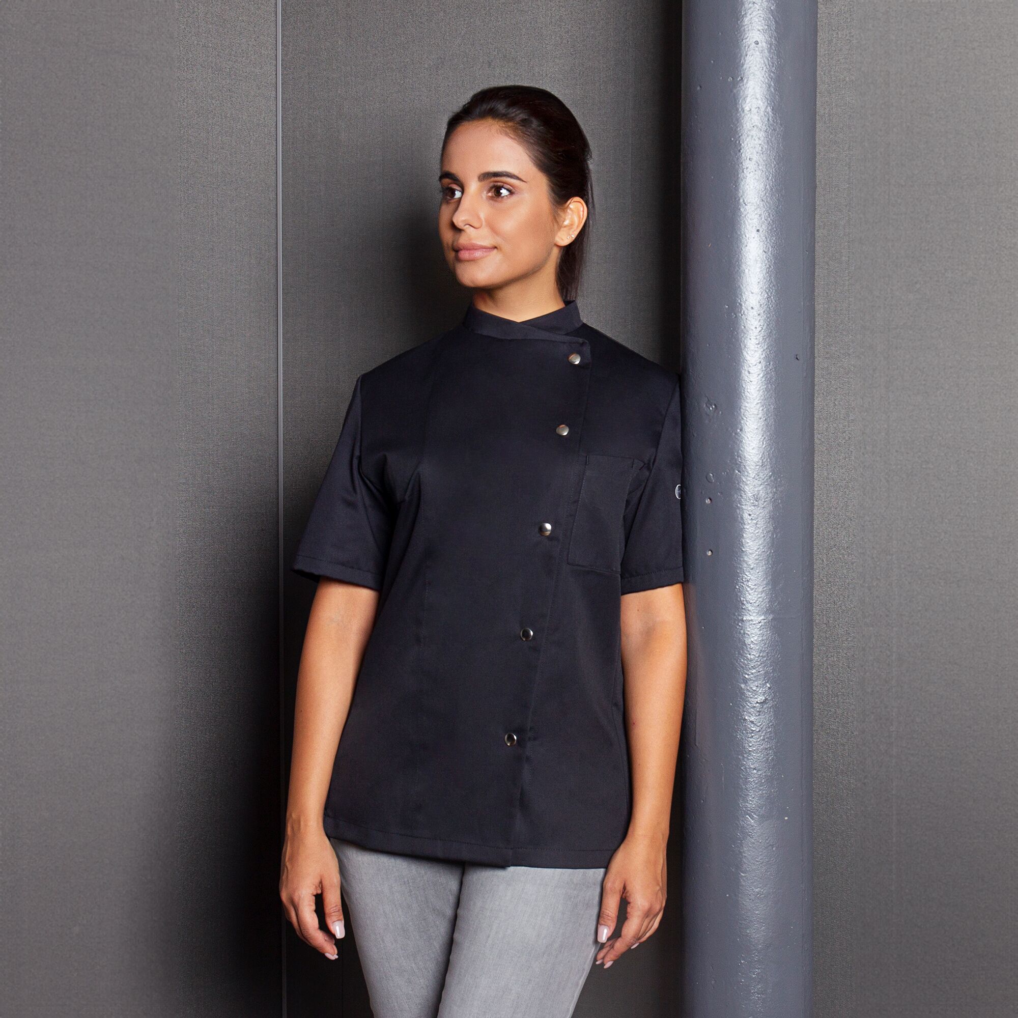 KARLOWSKY | Veste de cuisine femme Greta - Noir - Taille : 50