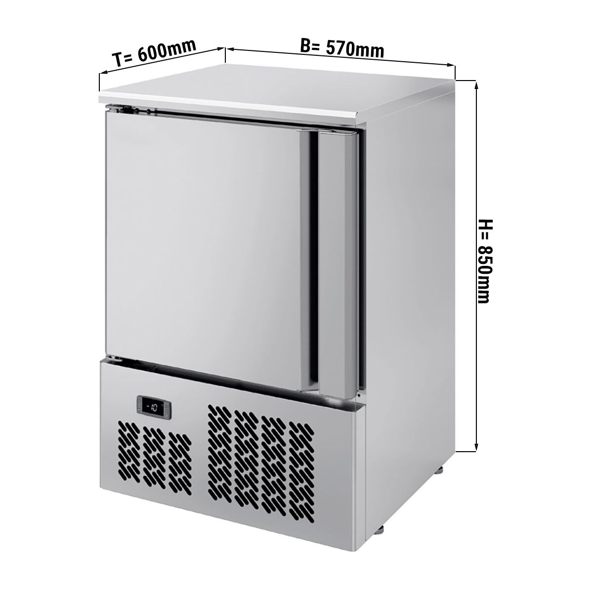 Commercial Mini Freezer PREMIUM - 570mm - 95L - with 1 door & lock
