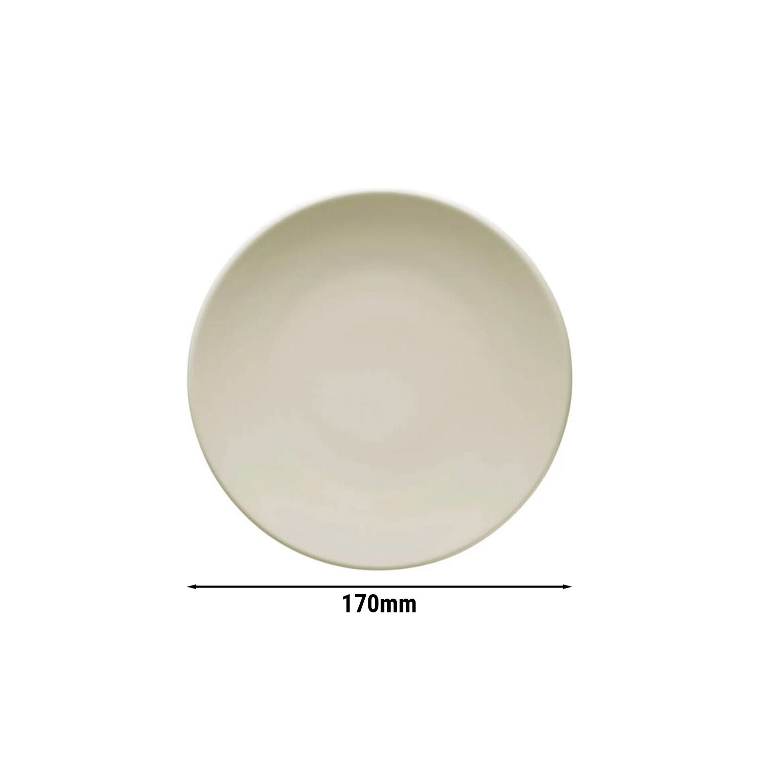 (24 pièces) TEOS - Assiette - Plate - Ø 170 mm - Crème