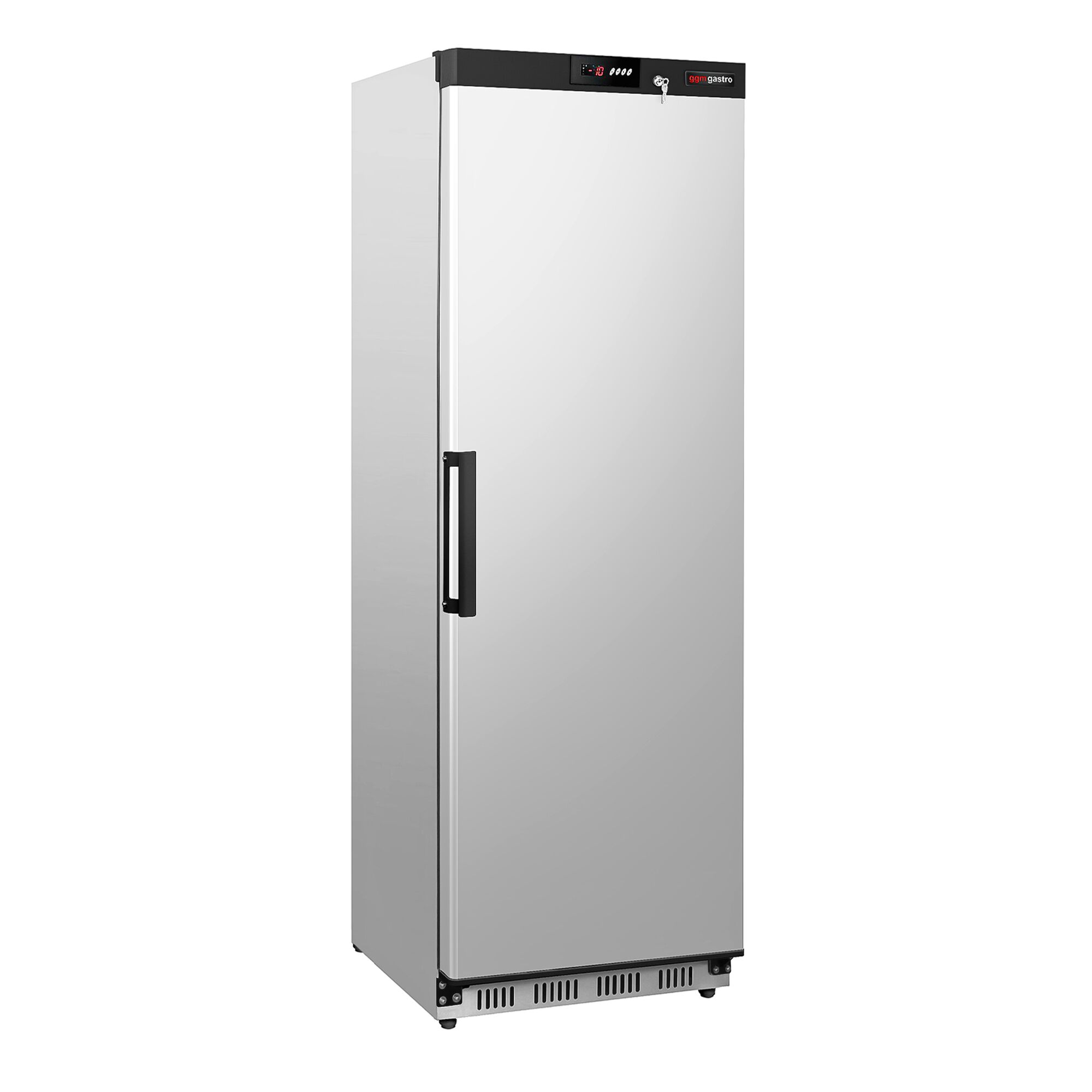 Congélateur de stockage inox PREMIUM – 400 litres – avec 1 porte – intérieur de la porte en plastique