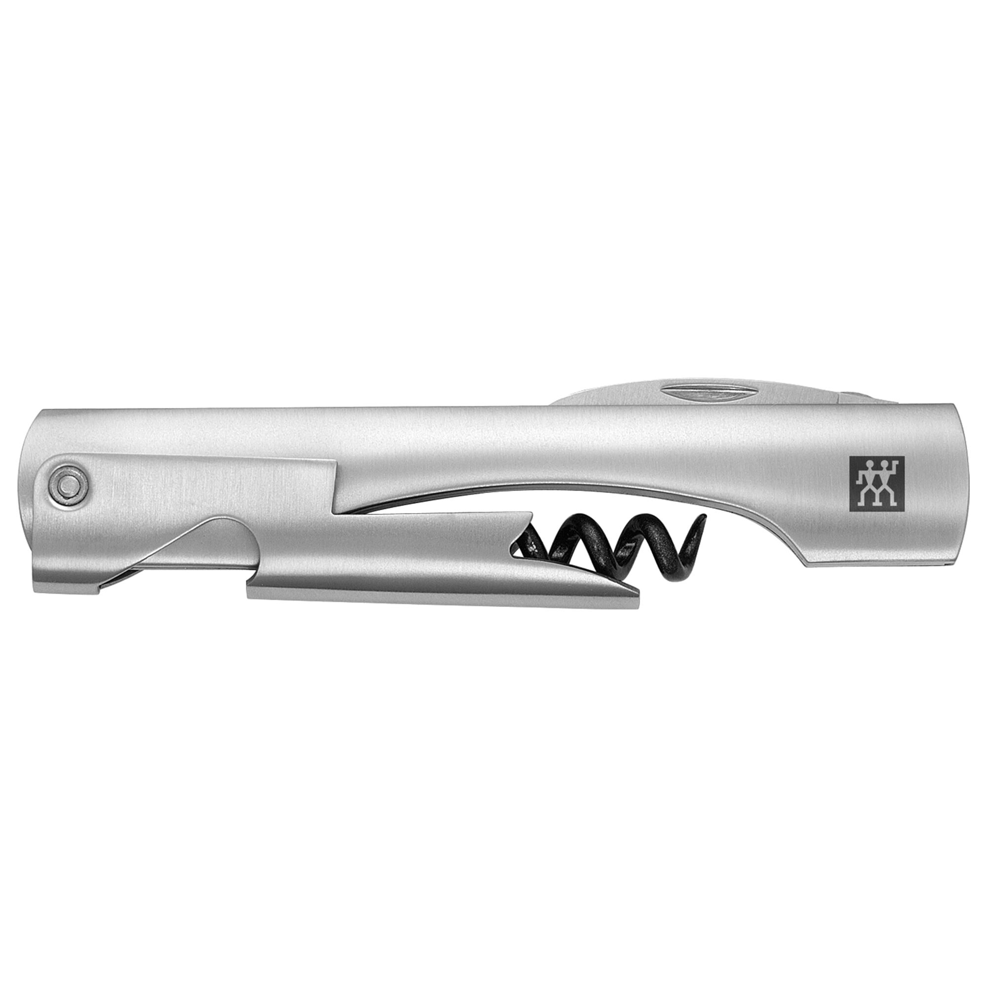 (1 piece) ZWILLING | Sommelier 3‑in‑1 Waiter’s Knife – Corkscrew, Foil Cutter, Opener – 18/10 Stainless, Matte, Ergonomic