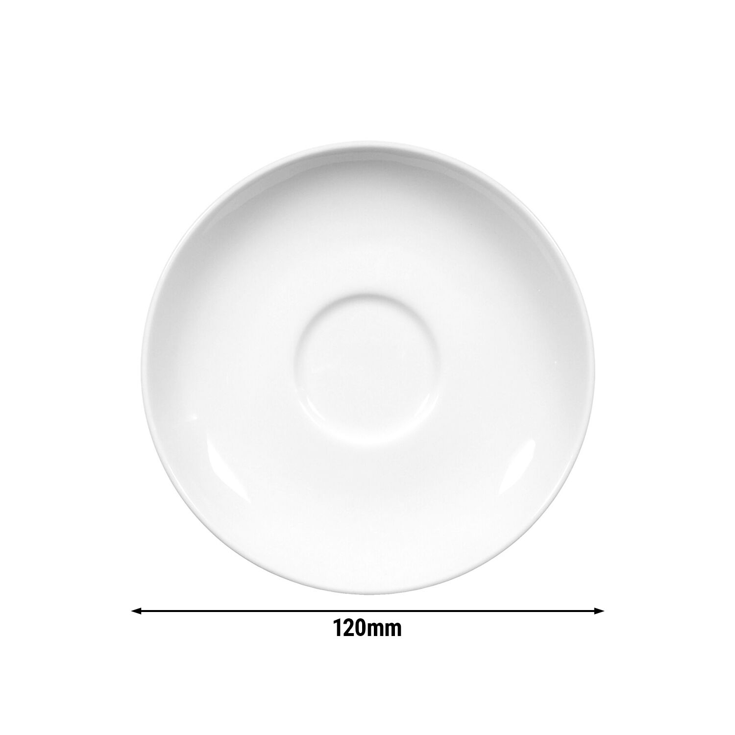 (6 pièces) SELTMANN WEIDEN | Soucoupe - Ø 120 mm - Blanc/Uni  