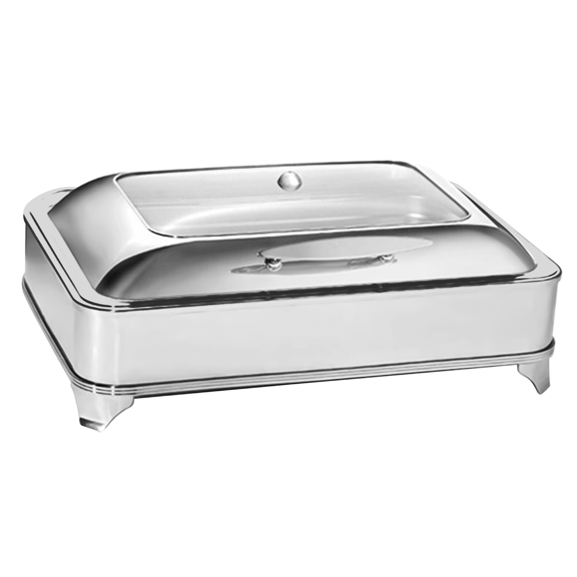Chafing dish - GN 1/1 - avec couvercle en verre à fermeture douce (Soft-Close)