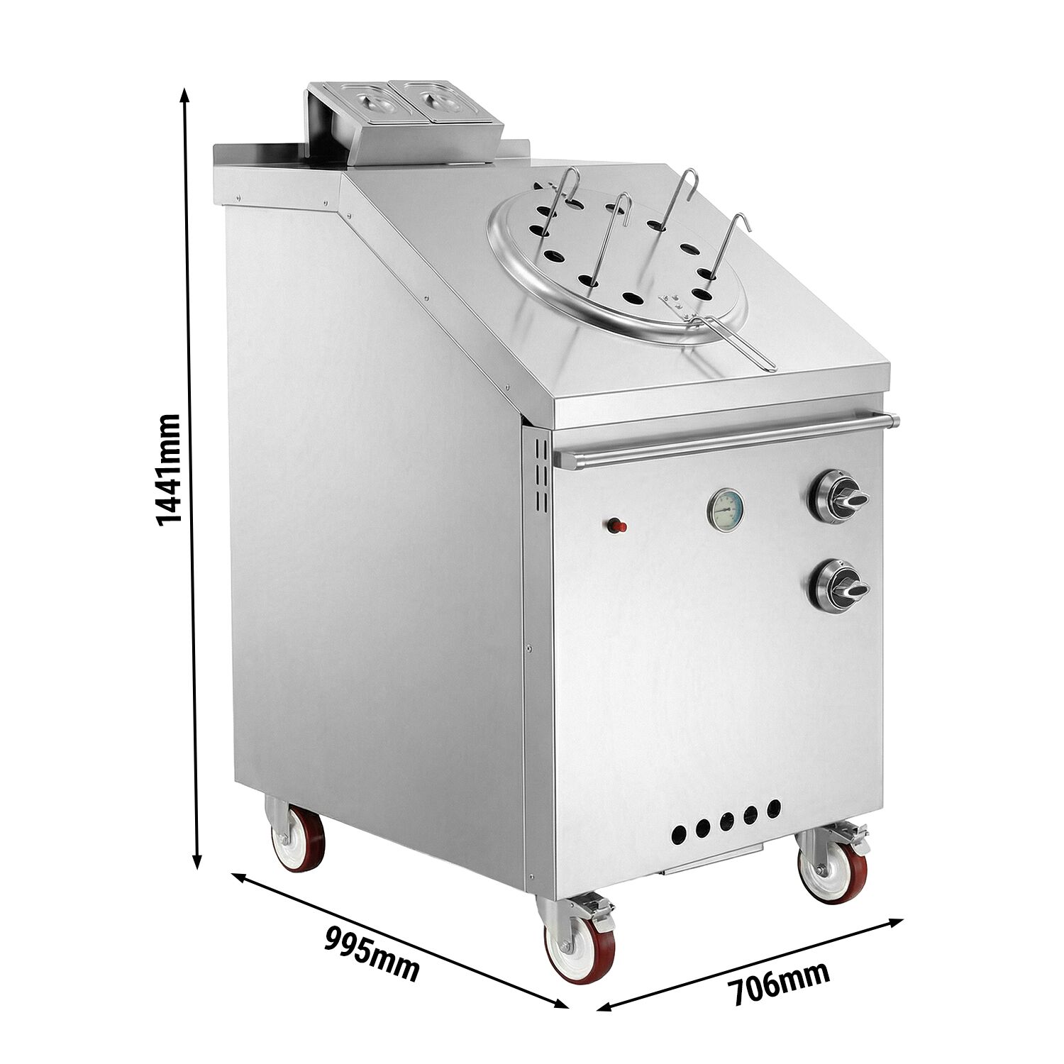 Gas Forno Tandoori - manuale - 64,80kW - 706x995x1441mm - Acciaio inox AISI 304
